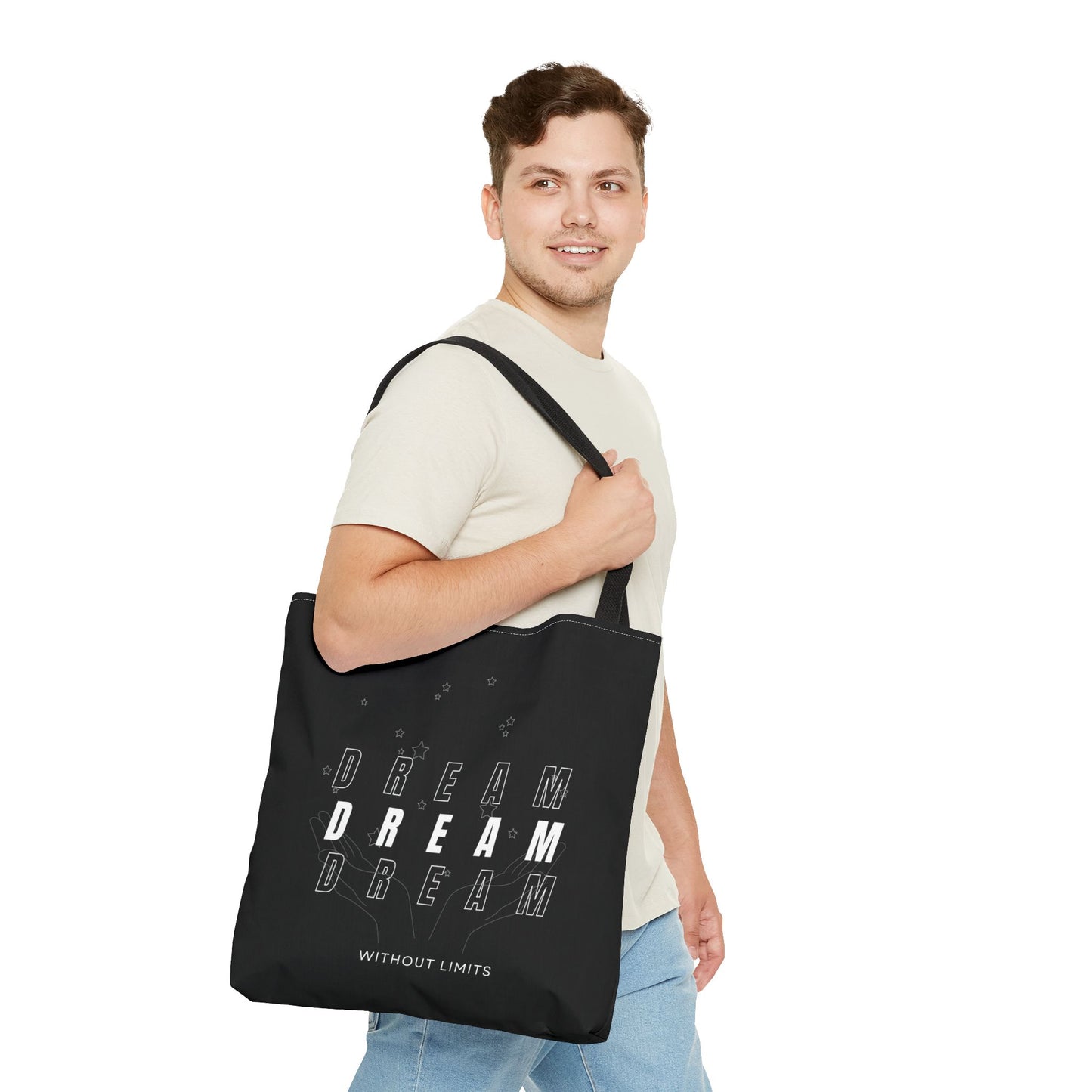 Tote Bag (AOP) - Dream Without Limits - Black