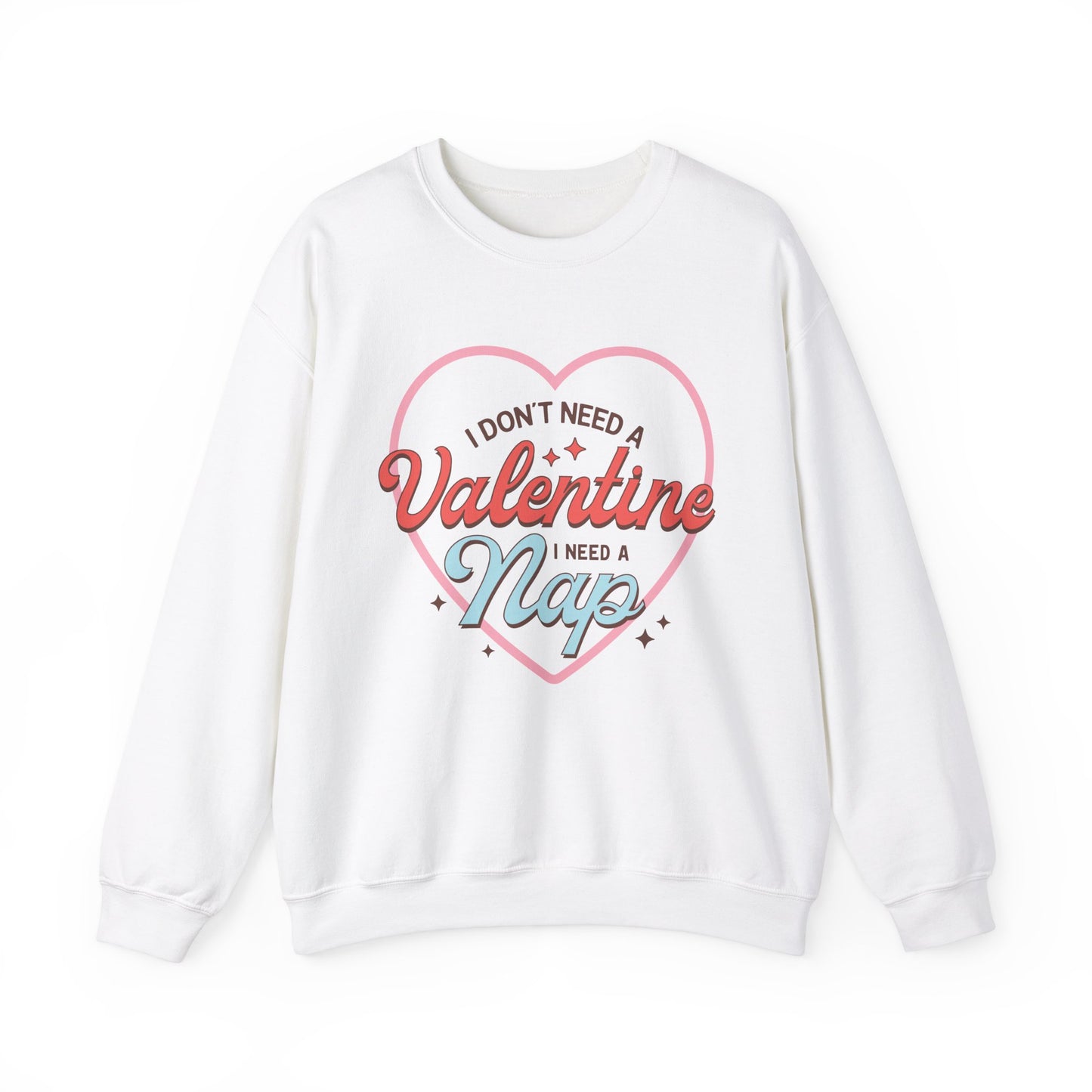 Valentine's - Unisex Heavy Blend™ Crewneck Sweatshirt - Valentine Nap