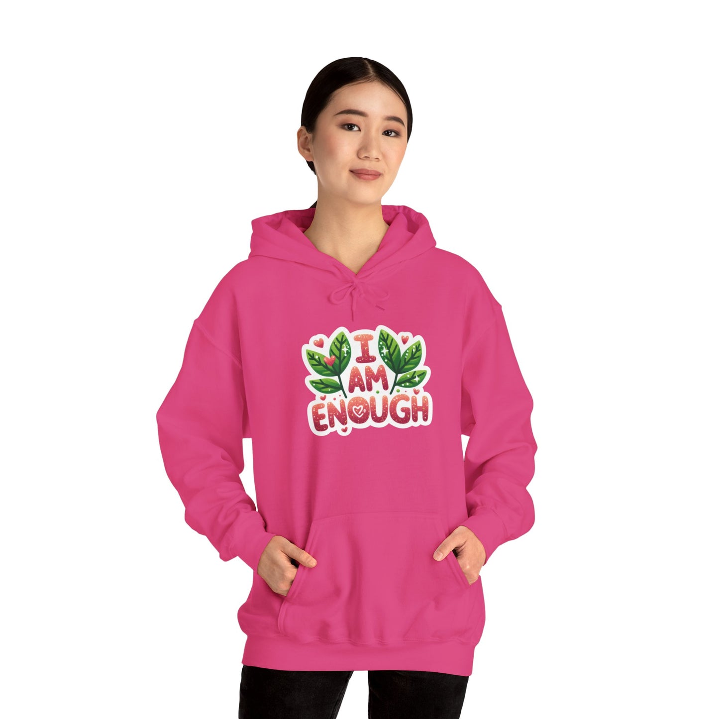 Unisex Heavy Blend™ Hooded Sweatshirt - I AM ENOUGH -