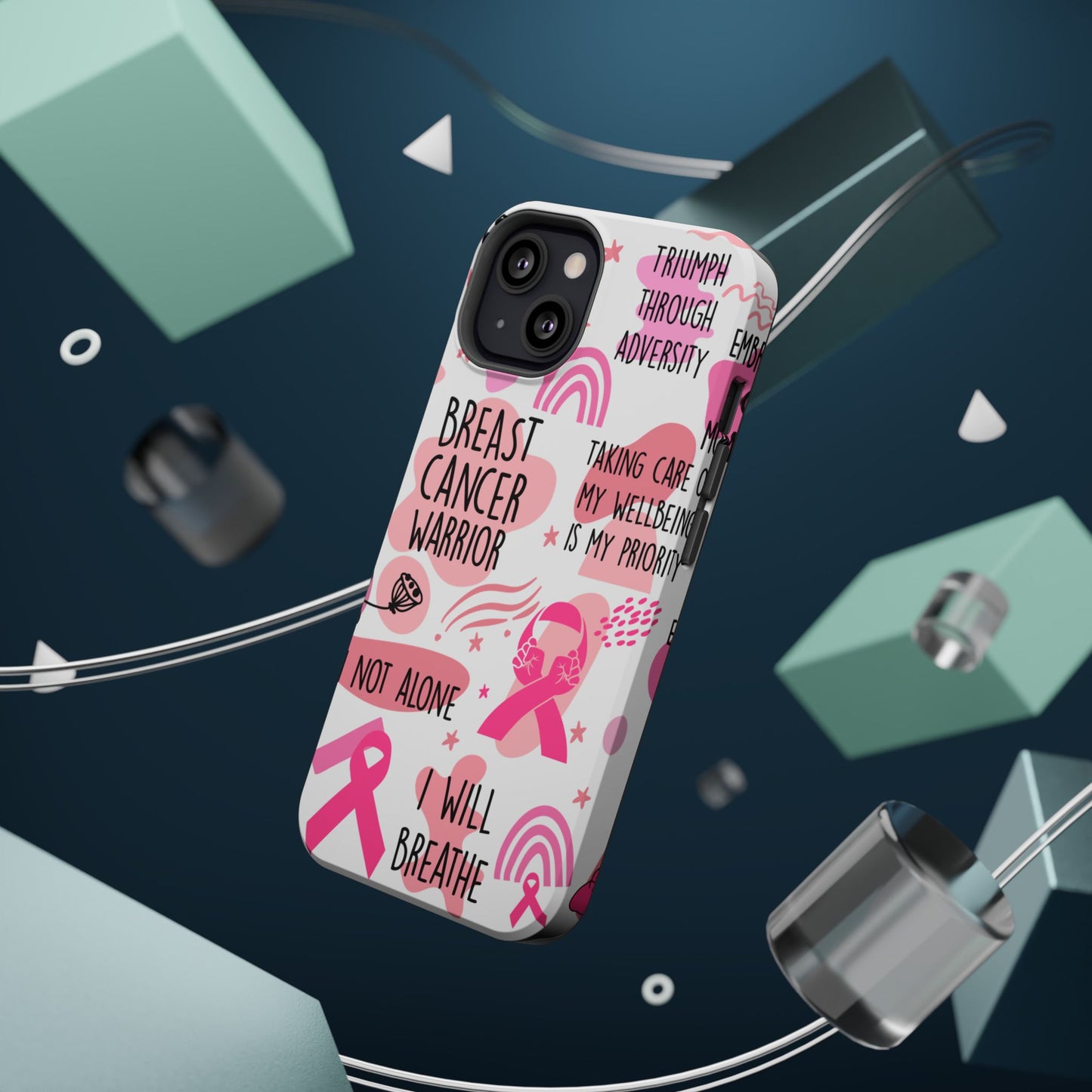 Magnetic Tough Cases - Breast Cancer Warrior