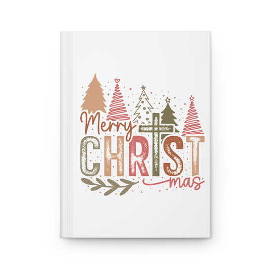 Christmas - Hardcover Journal Matte - merry Christ mas