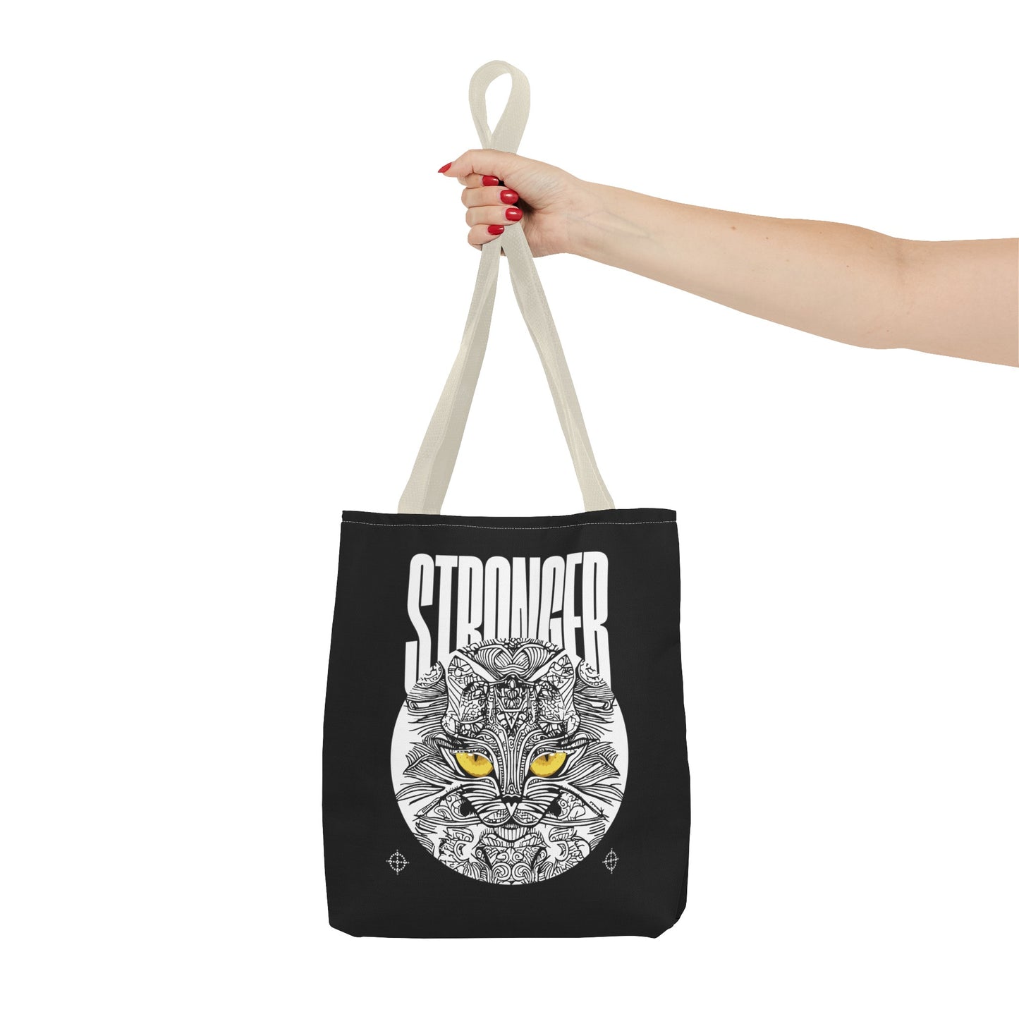 Tote Bag (AOP) - Stronger - Black