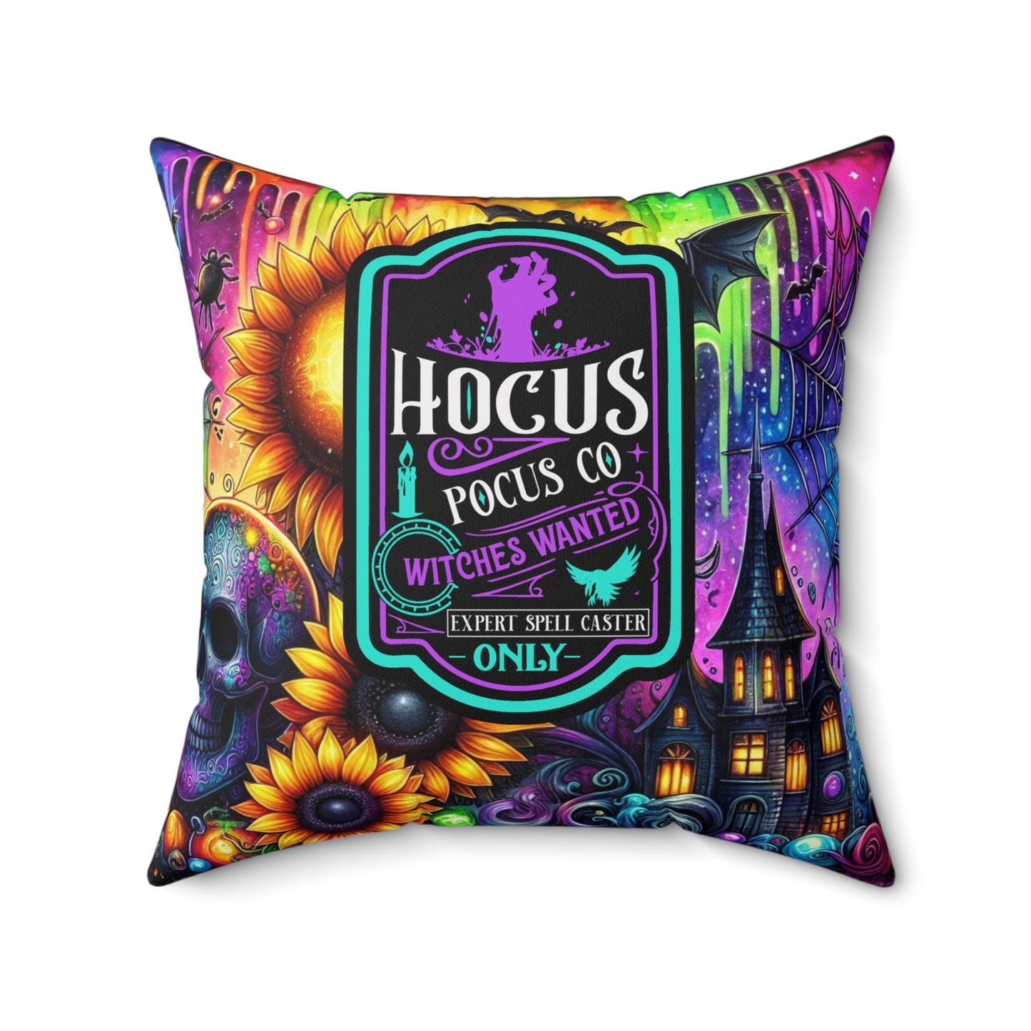 Halloween - Spun Polyester Square Pillow - Hocus Pocus 2