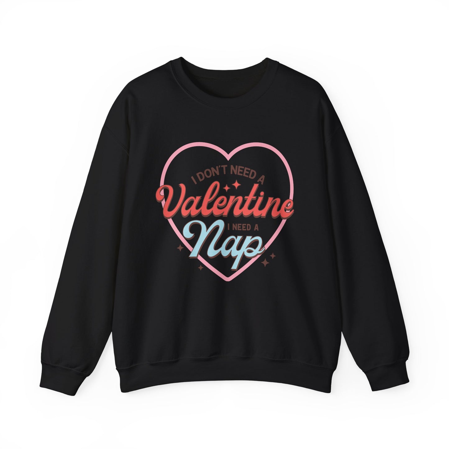 Valentine's - Unisex Heavy Blend™ Crewneck Sweatshirt - Valentine Nap