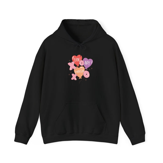 Valentine's - Unisex Heavy Blend™ Hooded Sweatshirt - You Are Enough