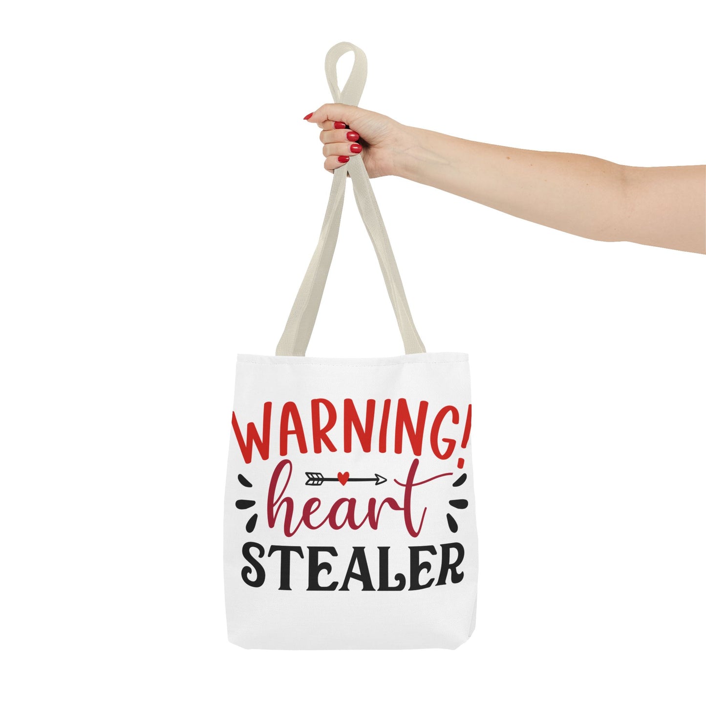 Valentine's - Tote Bag (AOP) - Warning Heart Stealer