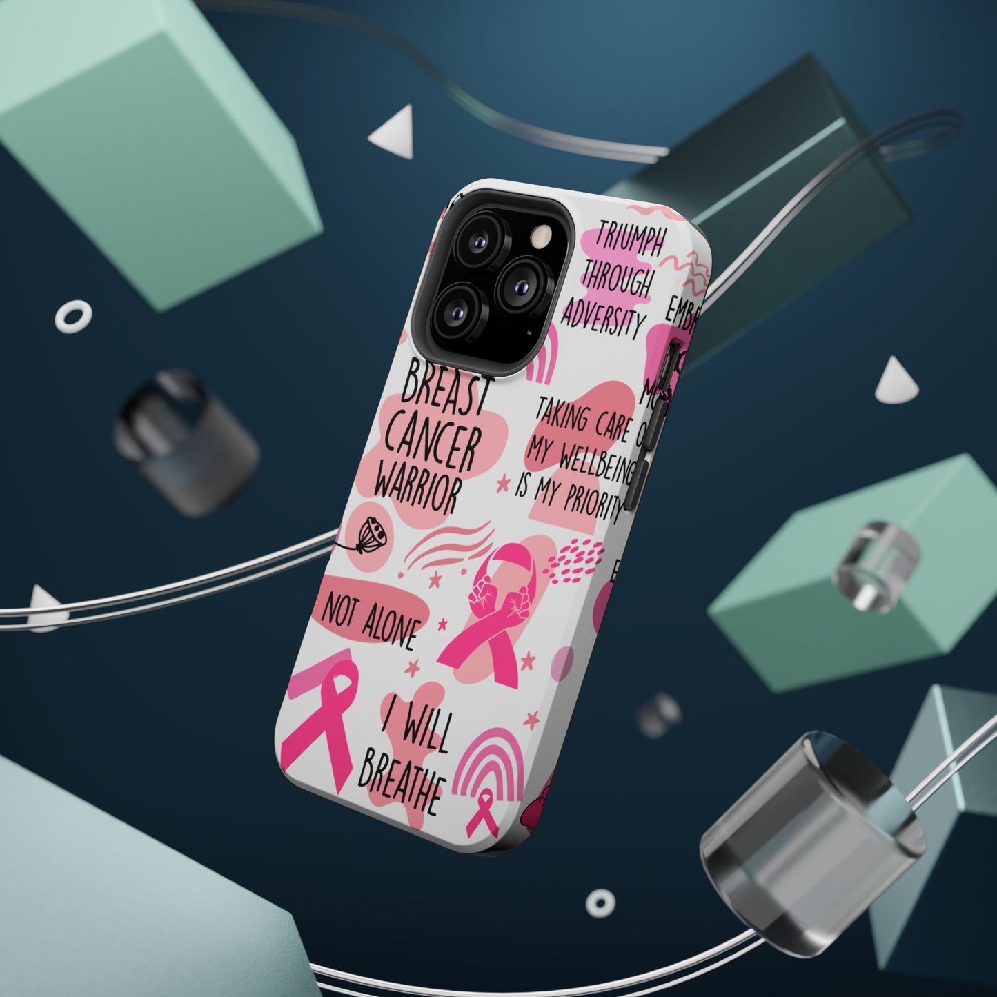 Magnetic Tough Cases - Breast Cancer Warrior