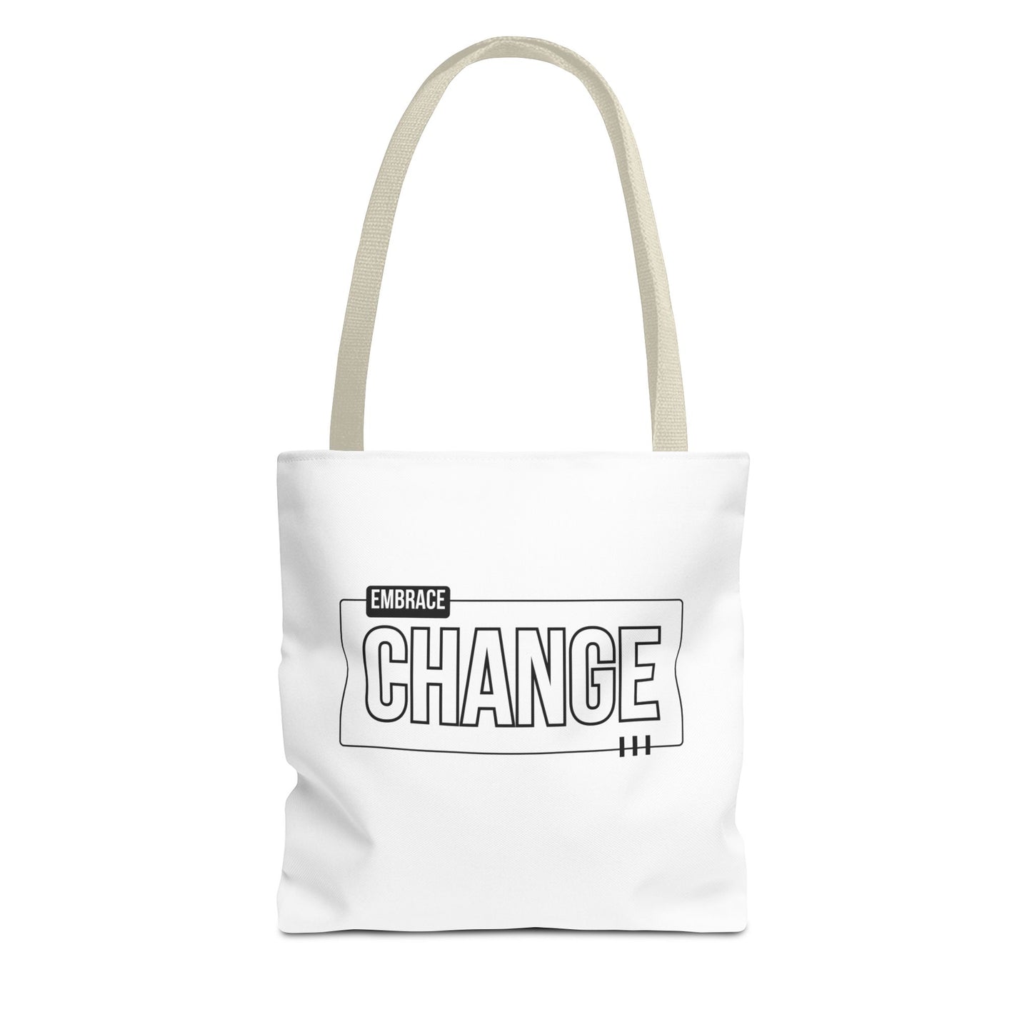 Tote Bag (AOP) - Embrace Change - White