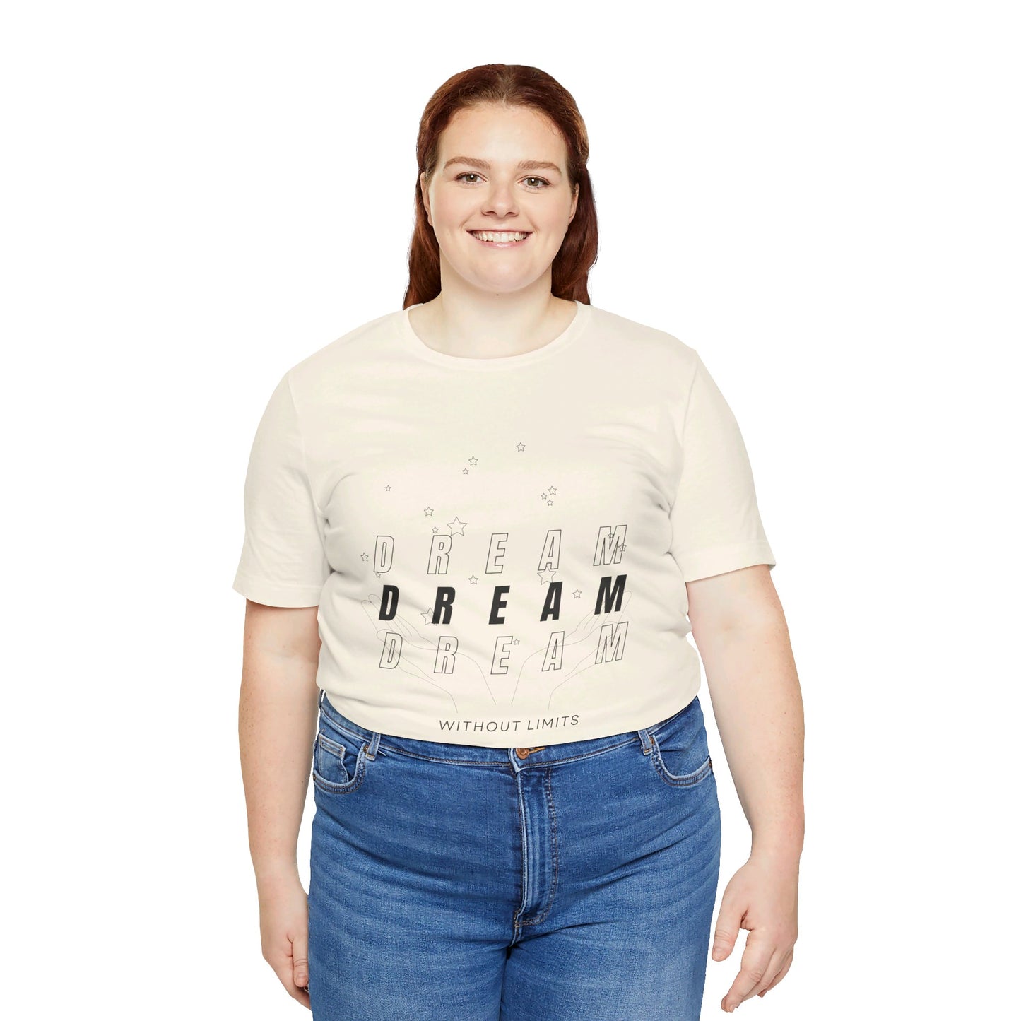 Unisex Jersey Short Sleeve Tee - Dream Without Limits - inspirational shirt - motivational shirt