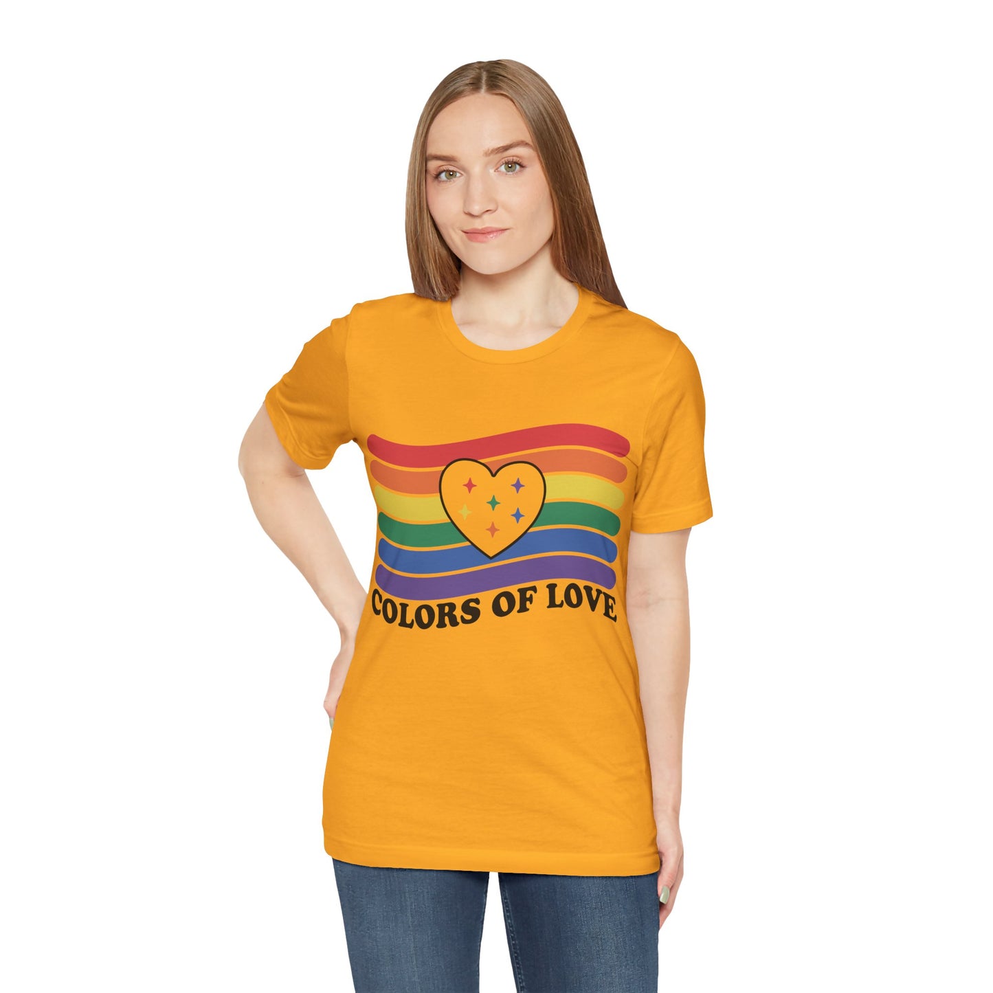 Valentines - Unisex Jersey Short Sleeve Tee - Colors Of Love