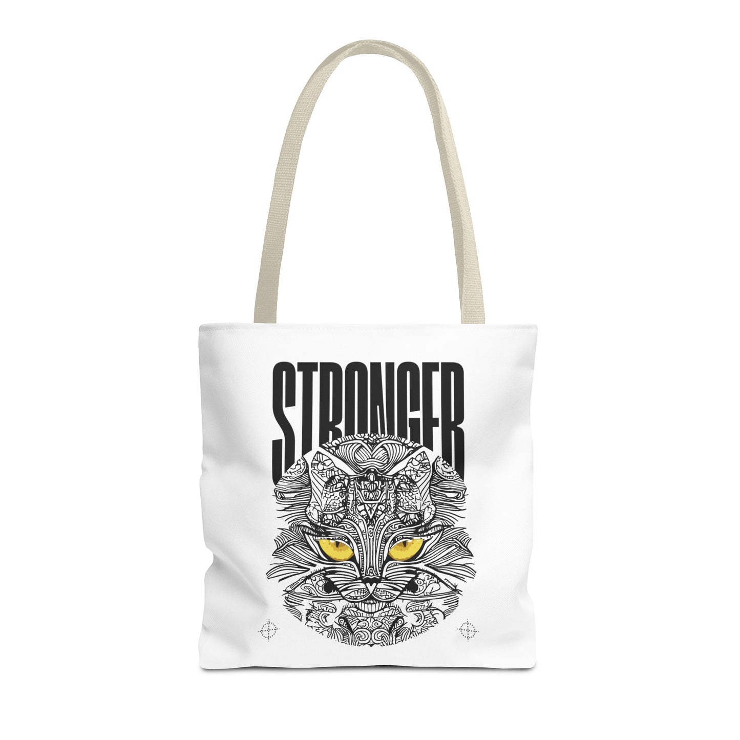 Tote Bag (AOP) - Stronger - White