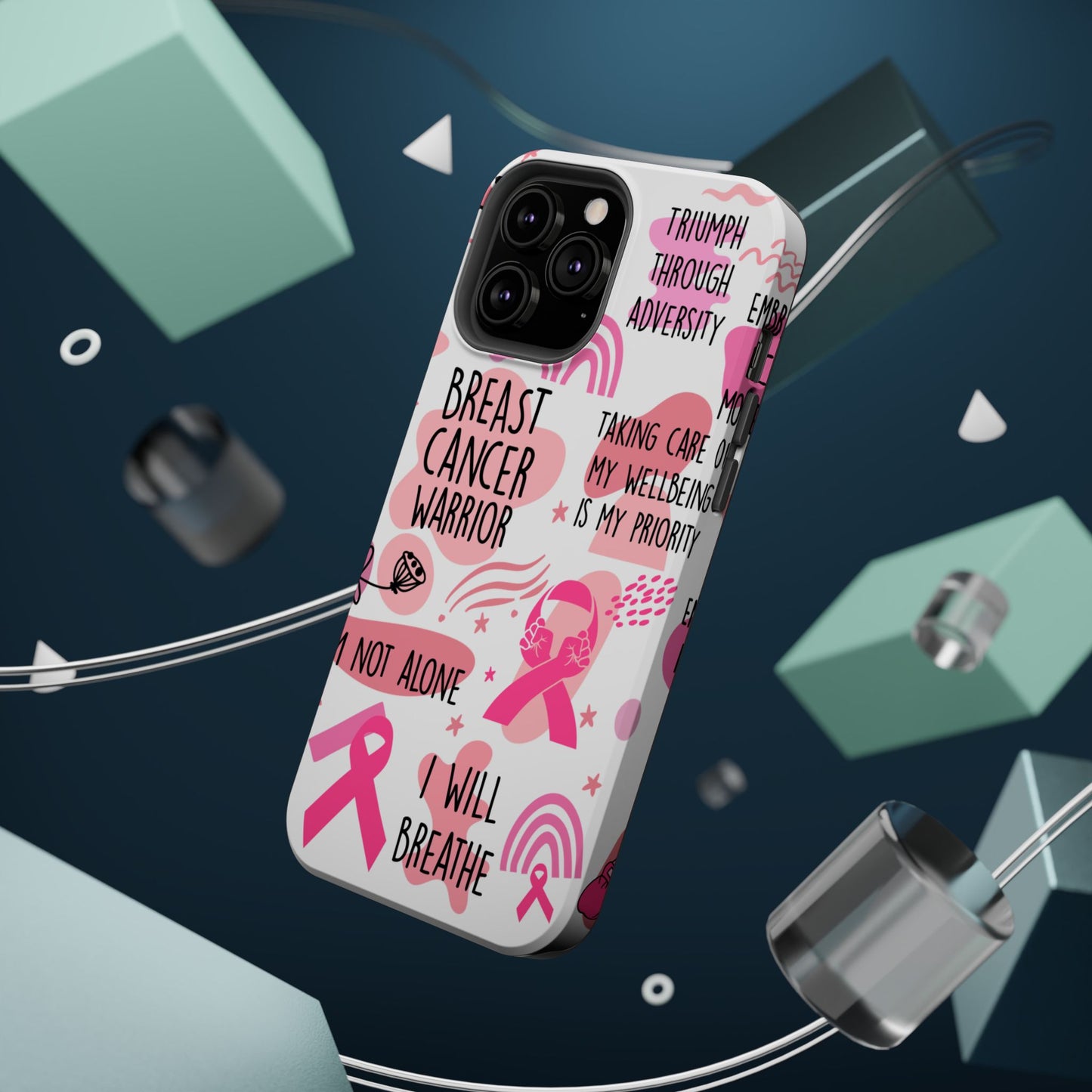 Magnetic Tough Cases - Breast Cancer Warrior