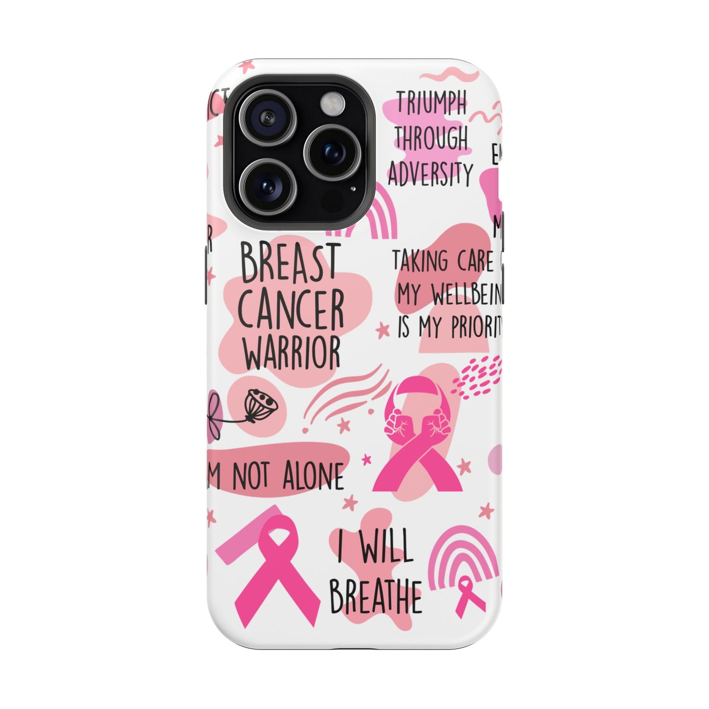 Magnetic Tough Cases - Breast Cancer Warrior