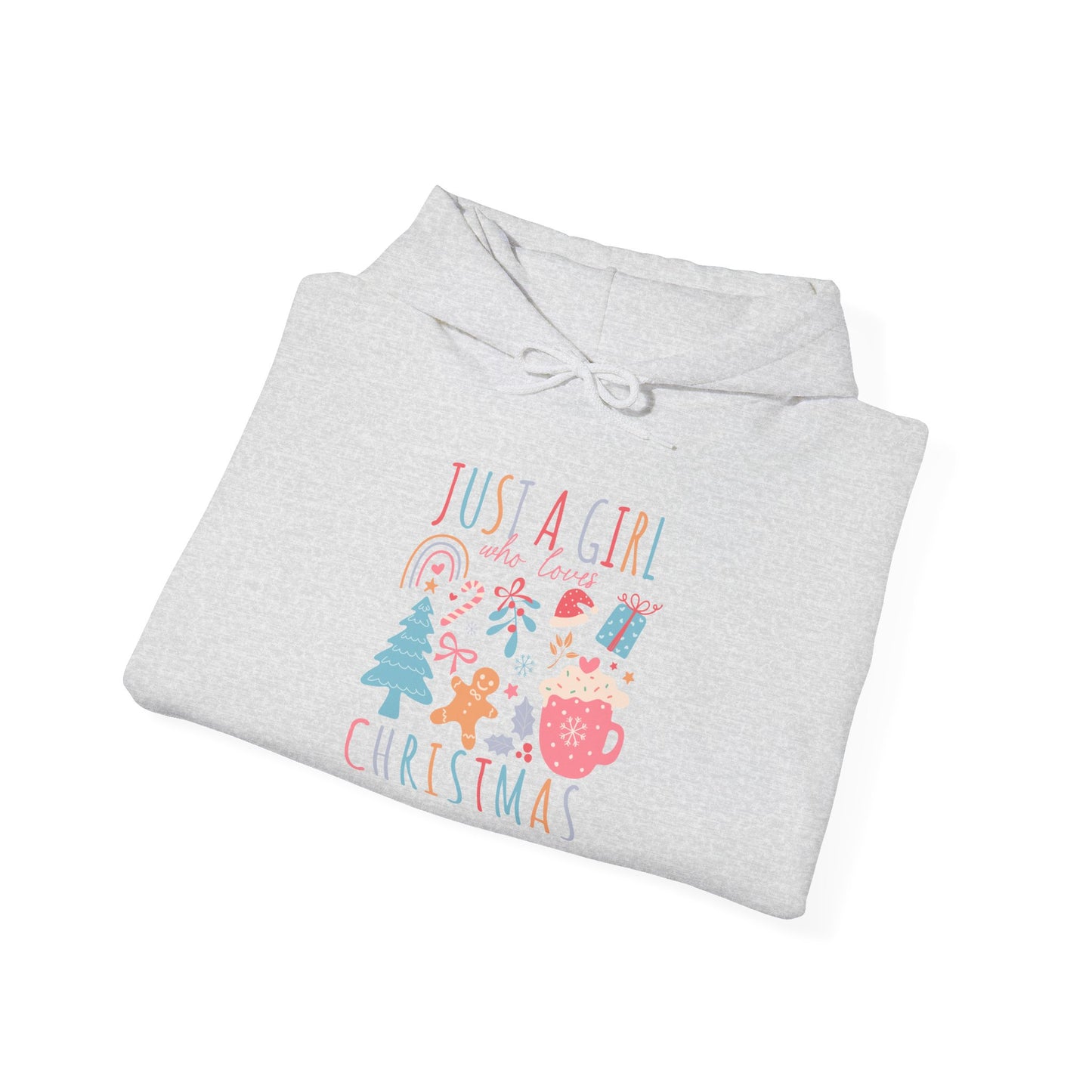 Christmas - Unisex Heavy Blend™ Hooded Sweatshirt - Just A Girl Who Loves Christmas