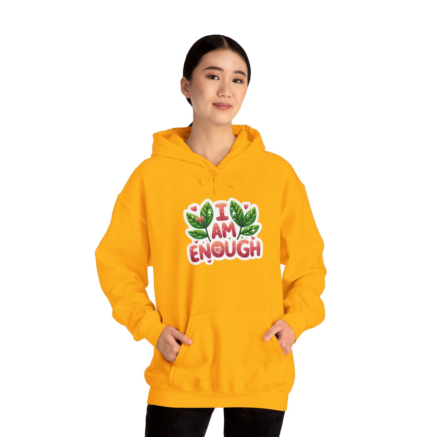 Unisex Heavy Blend™ Hooded Sweatshirt - I AM ENOUGH -