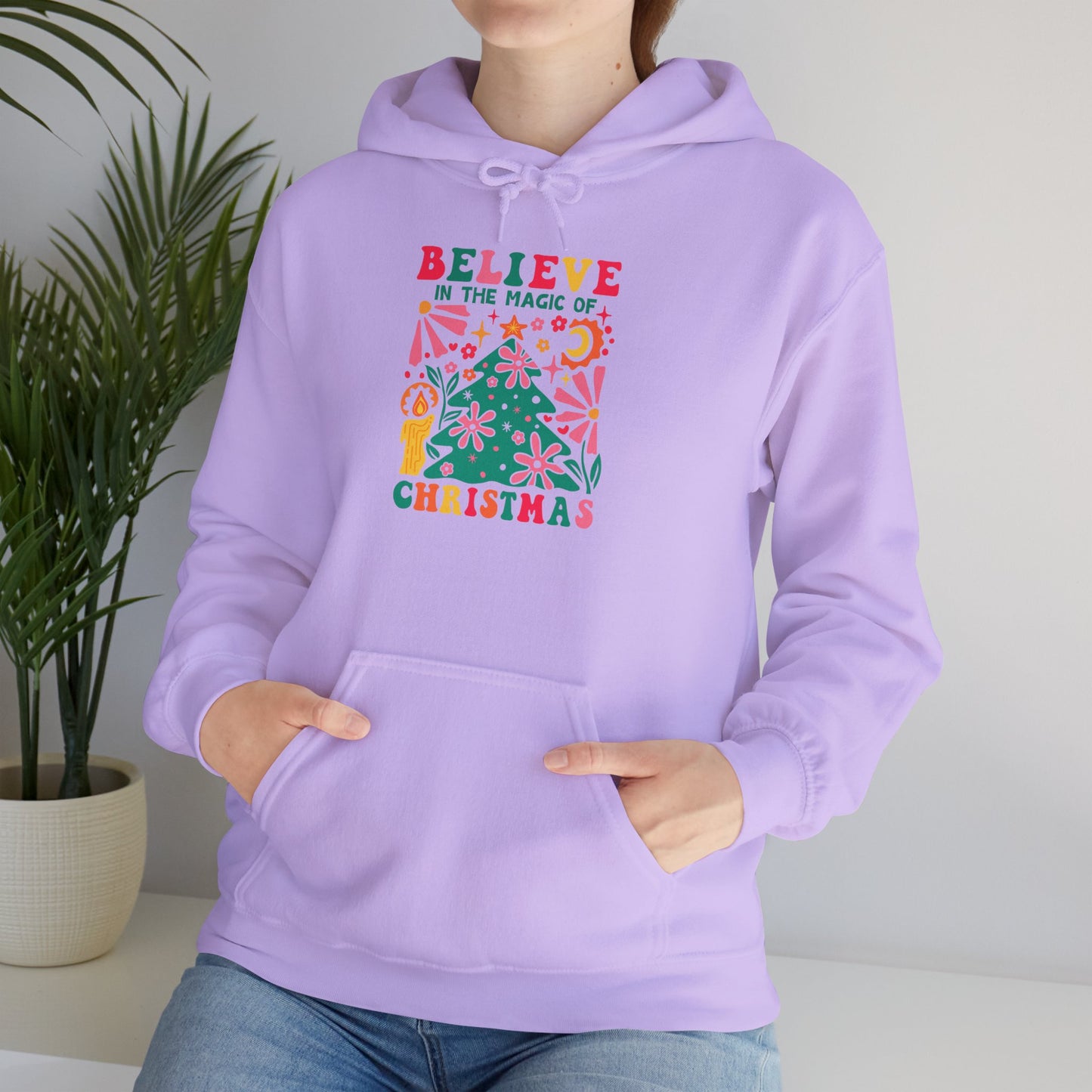 Christmas - Unisex Heavy Blend™ Hooded Sweatshirt - Believe In The Magic Of Christmas