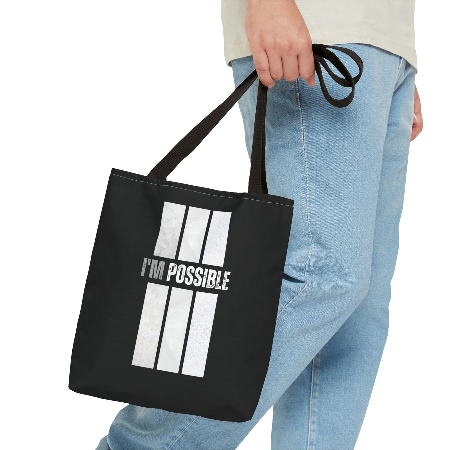 Tote Bag (AOP) - I'm Possible - Black