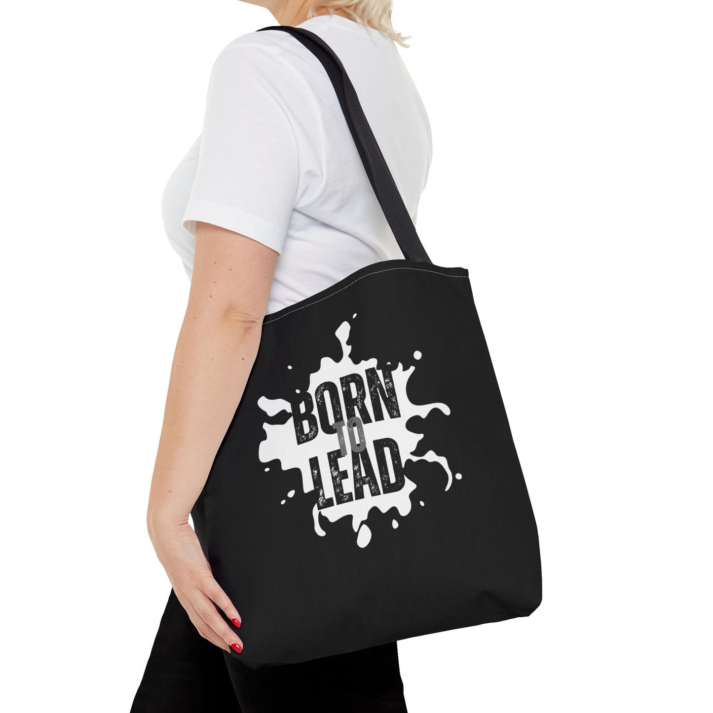 Tote Bag (AOP) - Born To Lead - Black