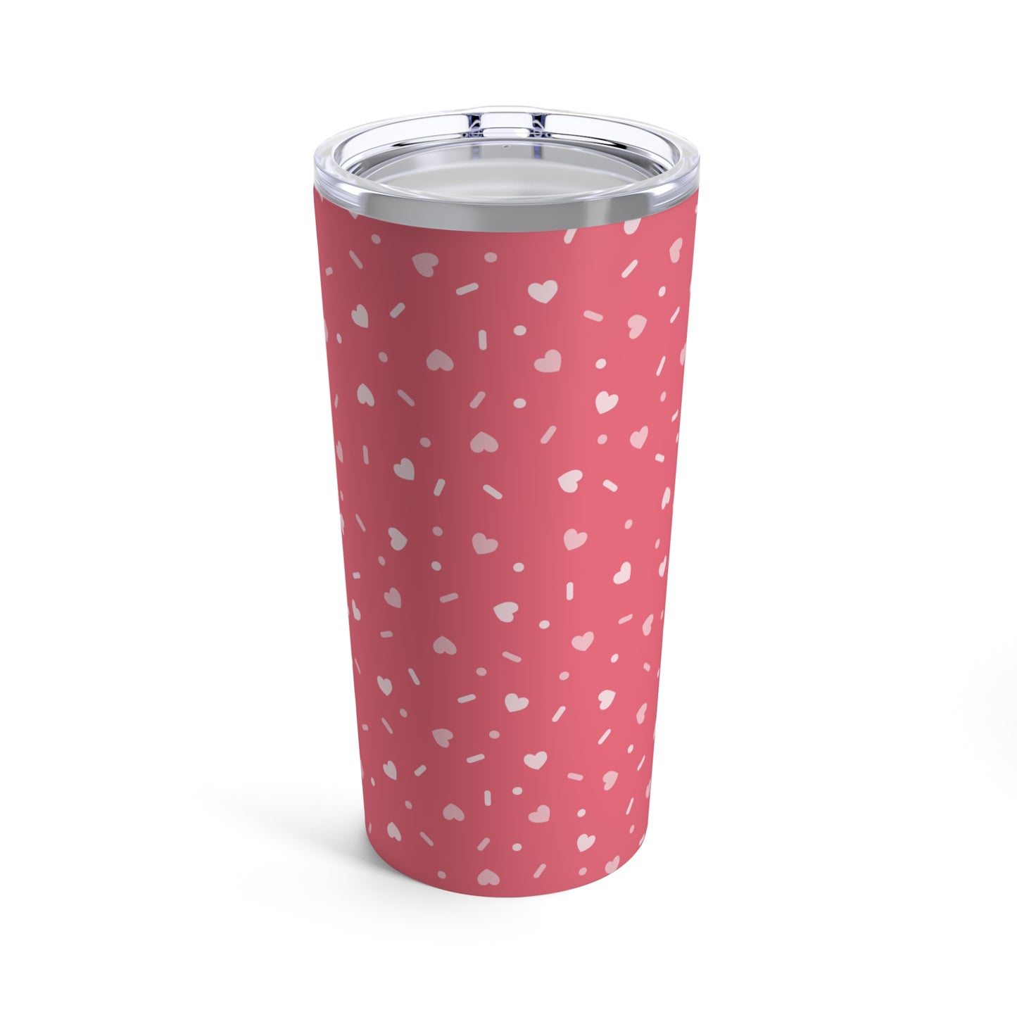 Valentine's  - Stainless Steel Tumbler 20oz - Sprinkle Pink