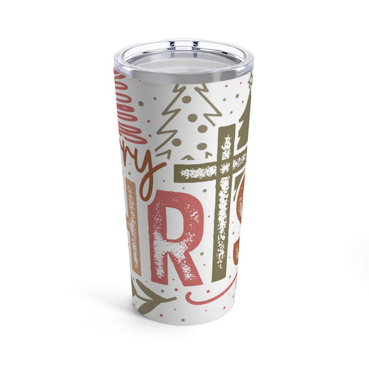 Christmas - Stainless Steel Tumbler 20oz - merry Christ mas