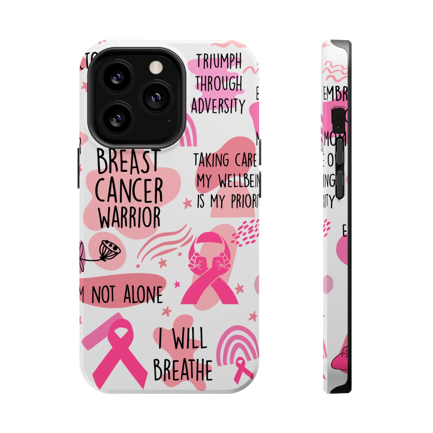 Magnetic Tough Cases - Breast Cancer Warrior