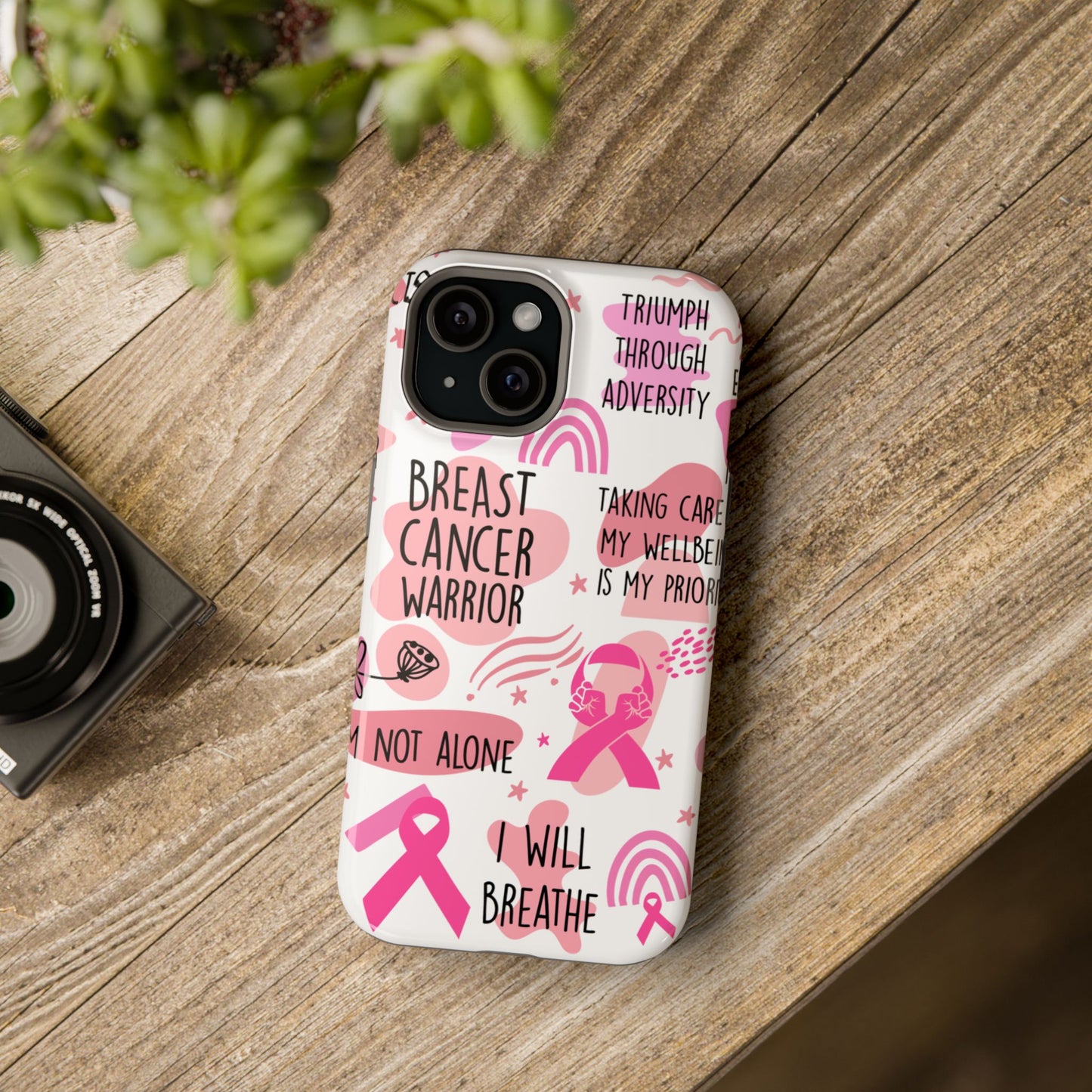 Magnetic Tough Cases - Breast Cancer Warrior