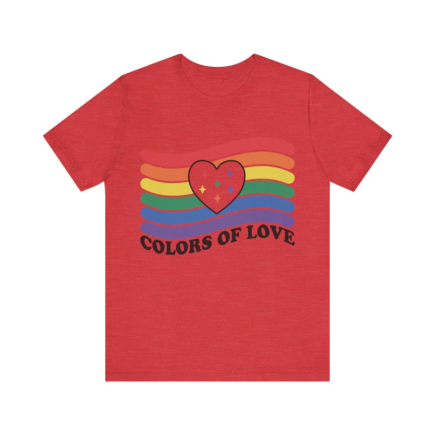 Valentines - Unisex Jersey Short Sleeve Tee - Colors Of Love