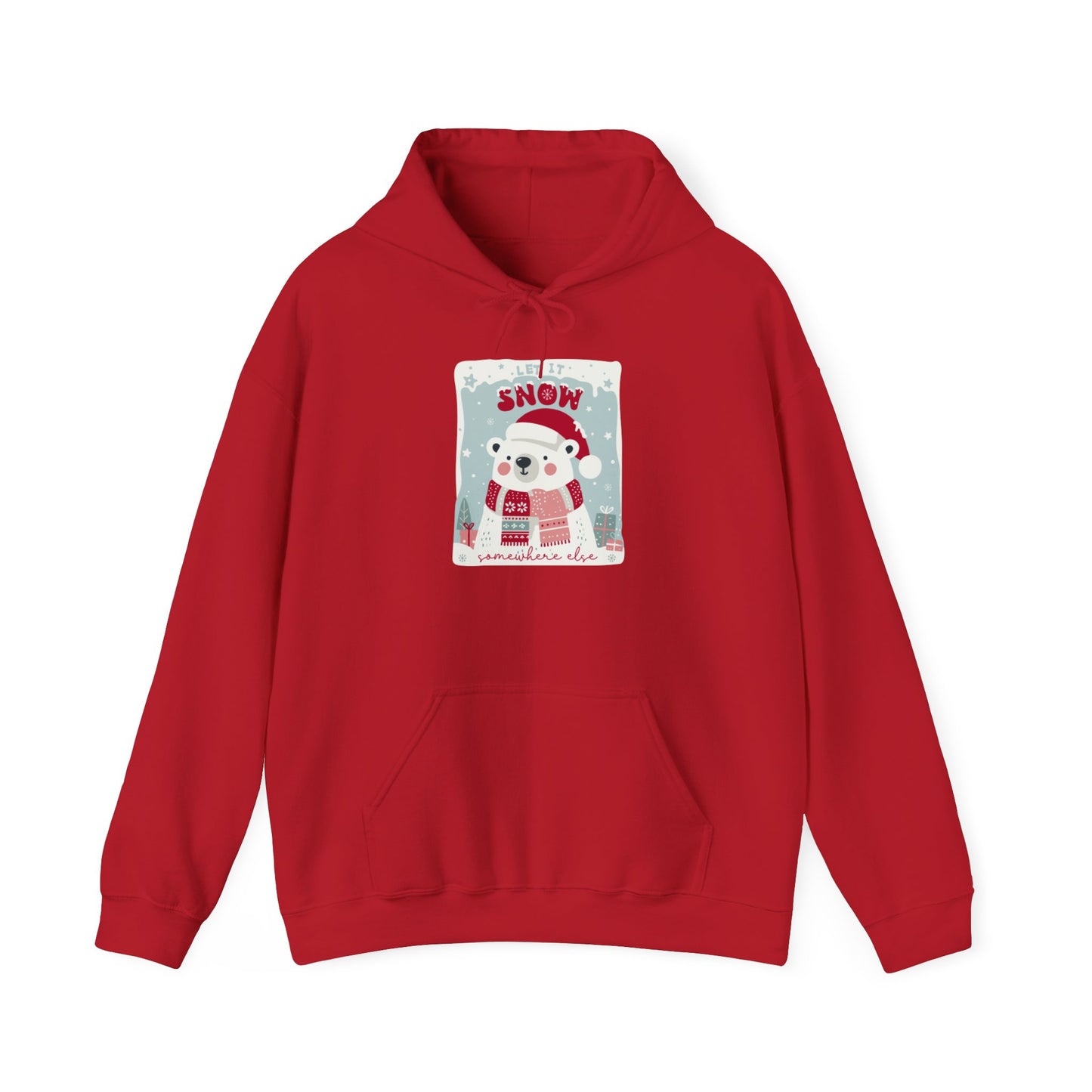 Christmas - Unisex Heavy Blend™ Hooded Sweatshirt - Let It Snow