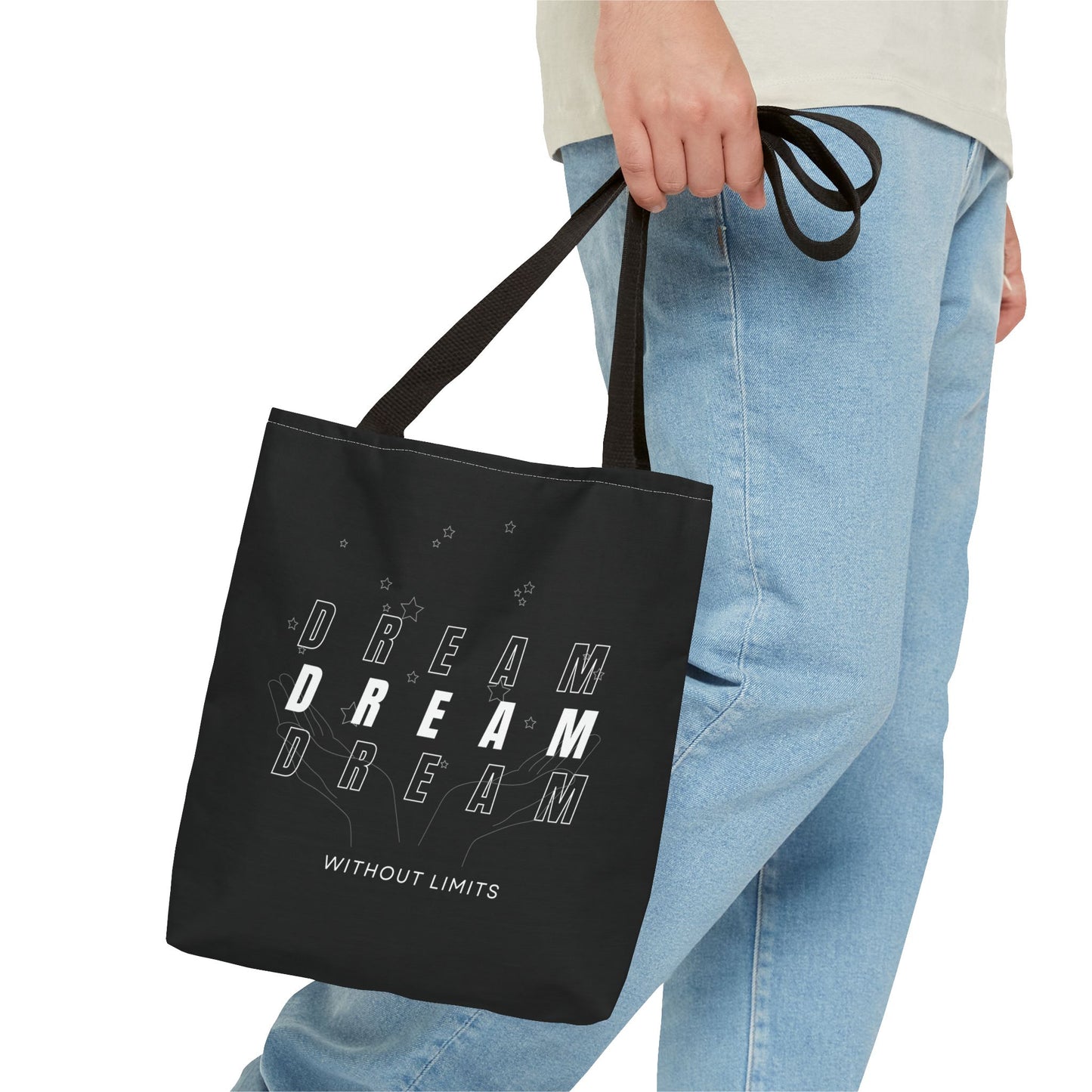 Tote Bag (AOP) - Dream Without Limits - Black