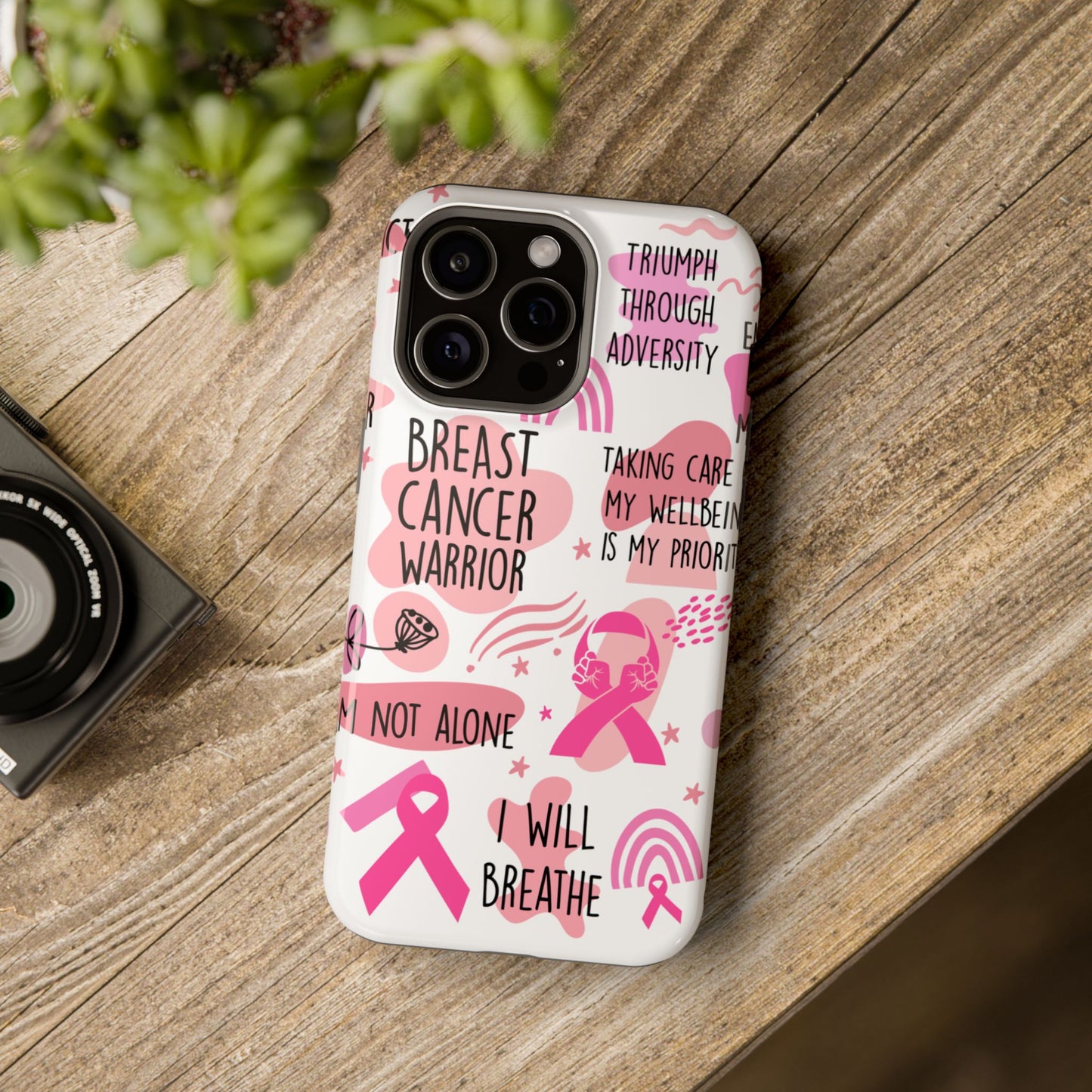 Magnetic Tough Cases - Breast Cancer Warrior