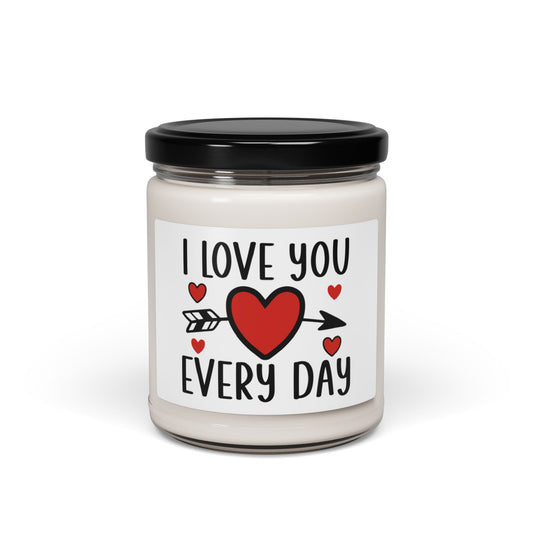 Valentine's - Scented Soy Candle, 9oz - I Love You Every Day