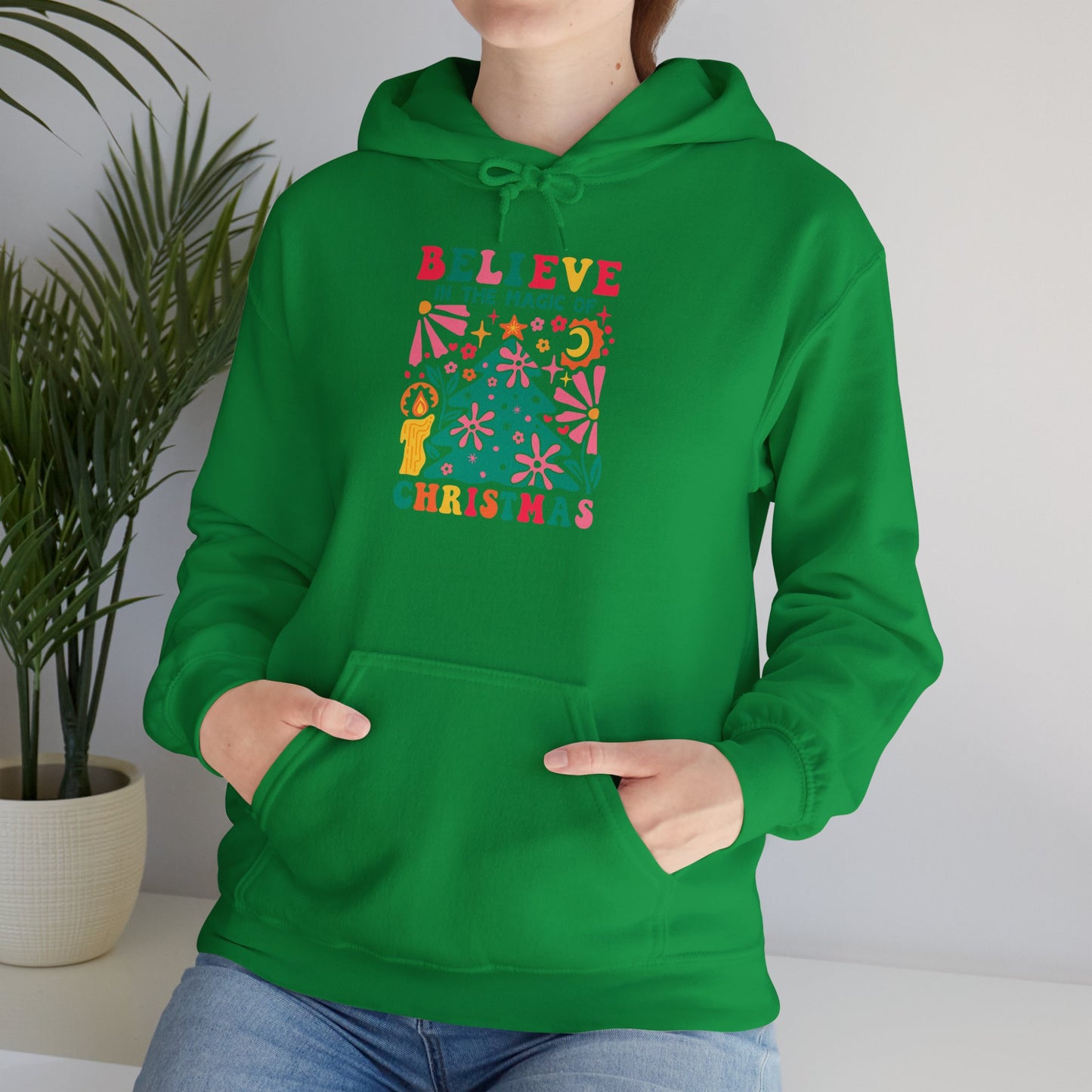 Christmas - Unisex Heavy Blend™ Hooded Sweatshirt - Believe In The Magic Of Christmas