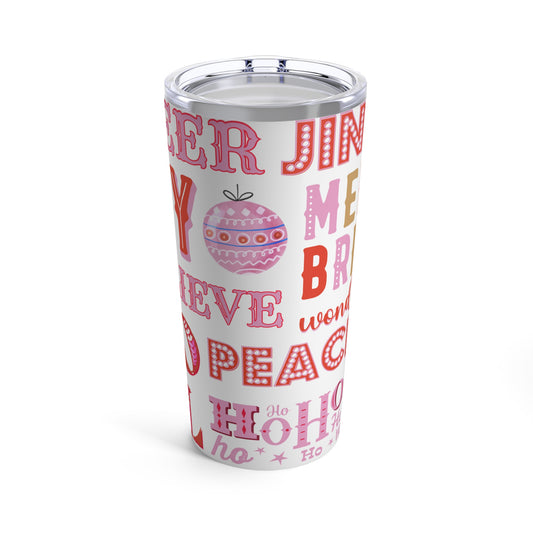 Christmas - Stainless Steel Tumbler 20oz - Christmas Greetings