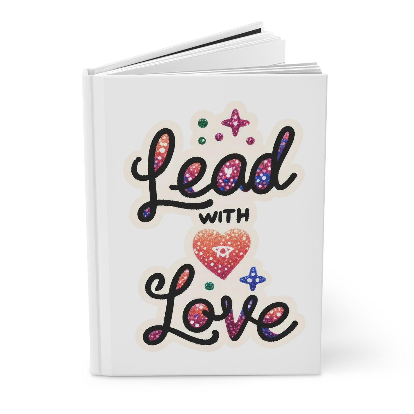 Hardcover Journal Matte - Lead With Love - White