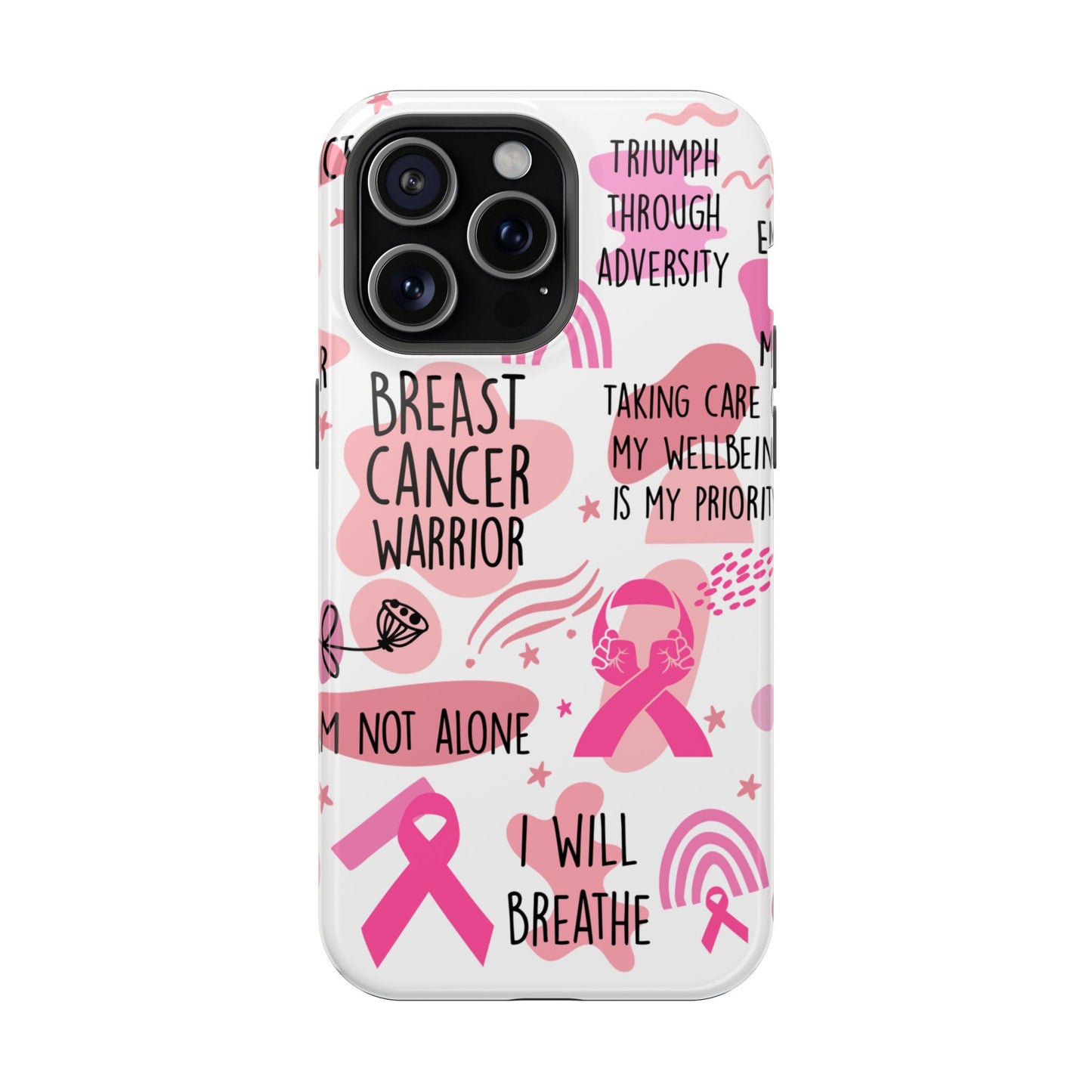 Magnetic Tough Cases - Breast Cancer Warrior