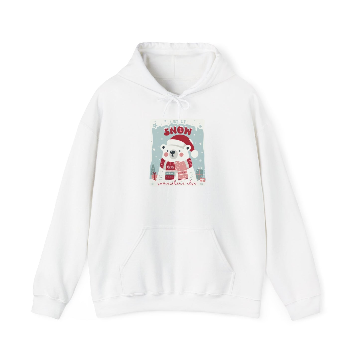 Christmas - Unisex Heavy Blend™ Hooded Sweatshirt - Let It Snow