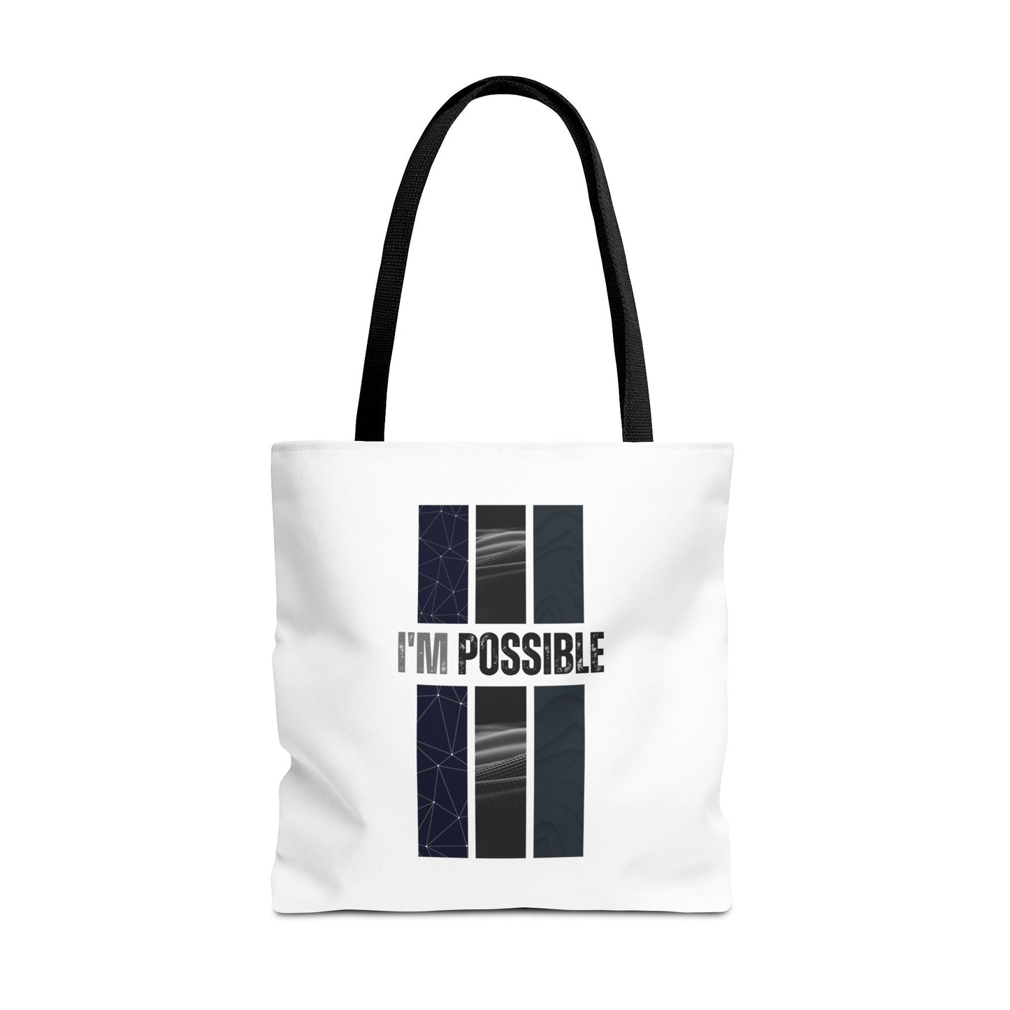 Tote Bag (AOP) - I'm Possible - White