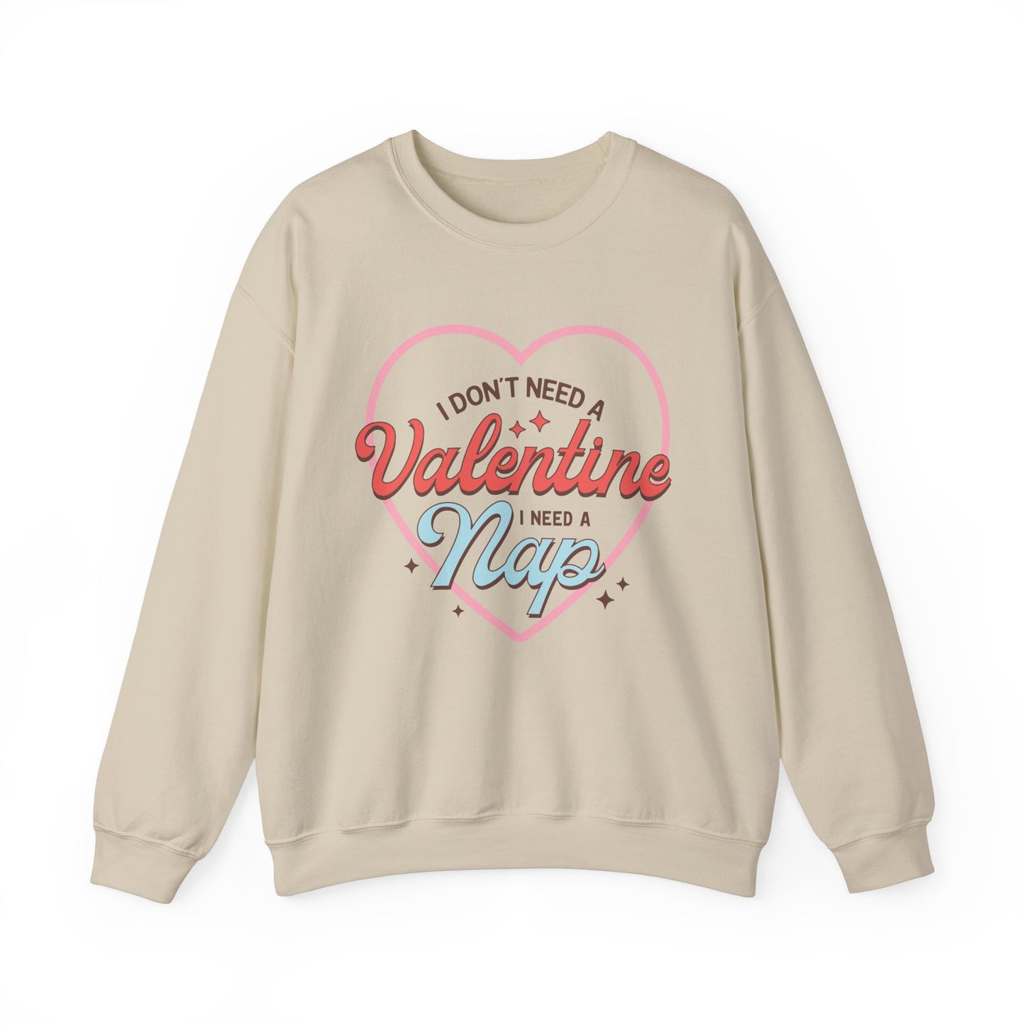 Valentine's - Unisex Heavy Blend™ Crewneck Sweatshirt - Valentine Nap