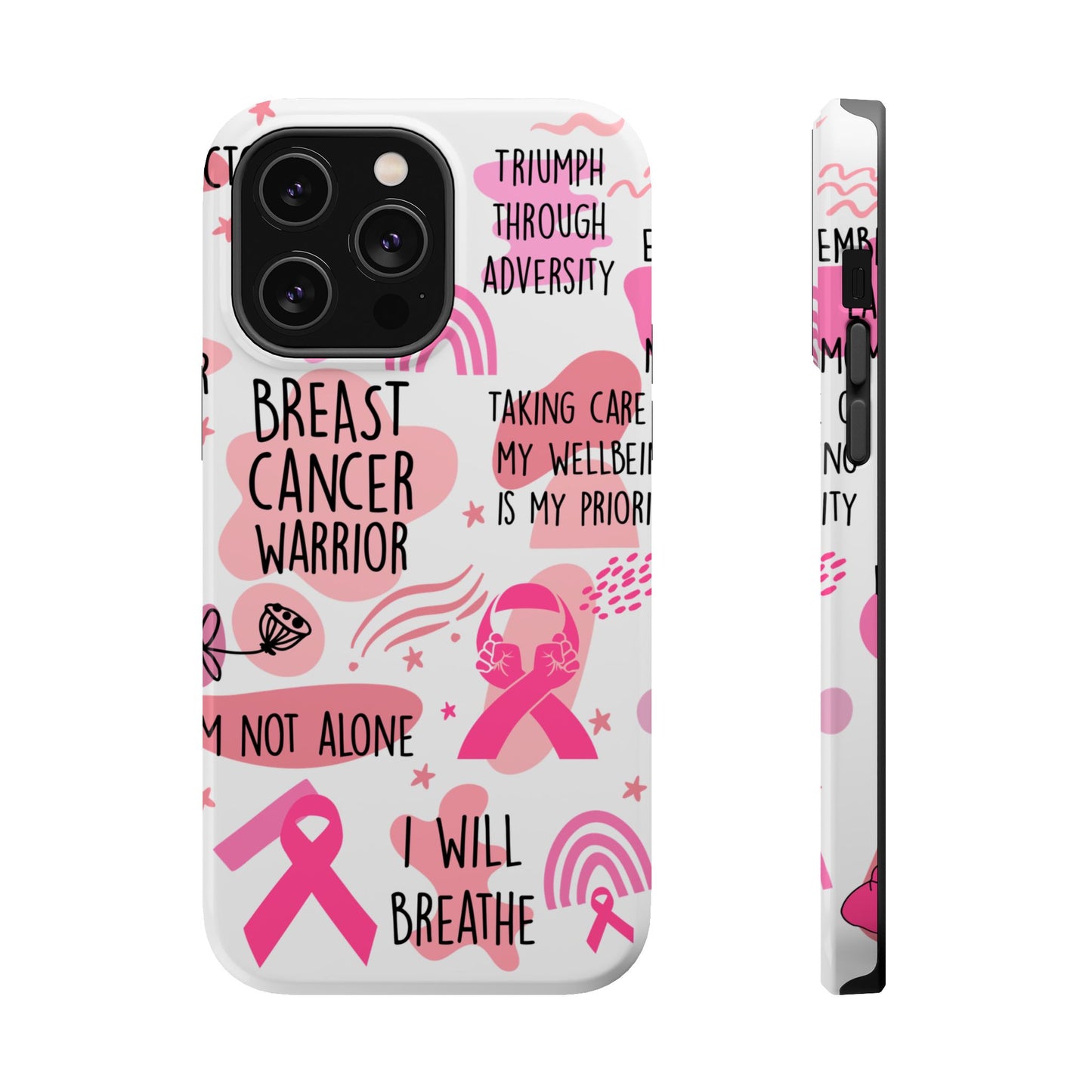 Magnetic Tough Cases - Breast Cancer Warrior