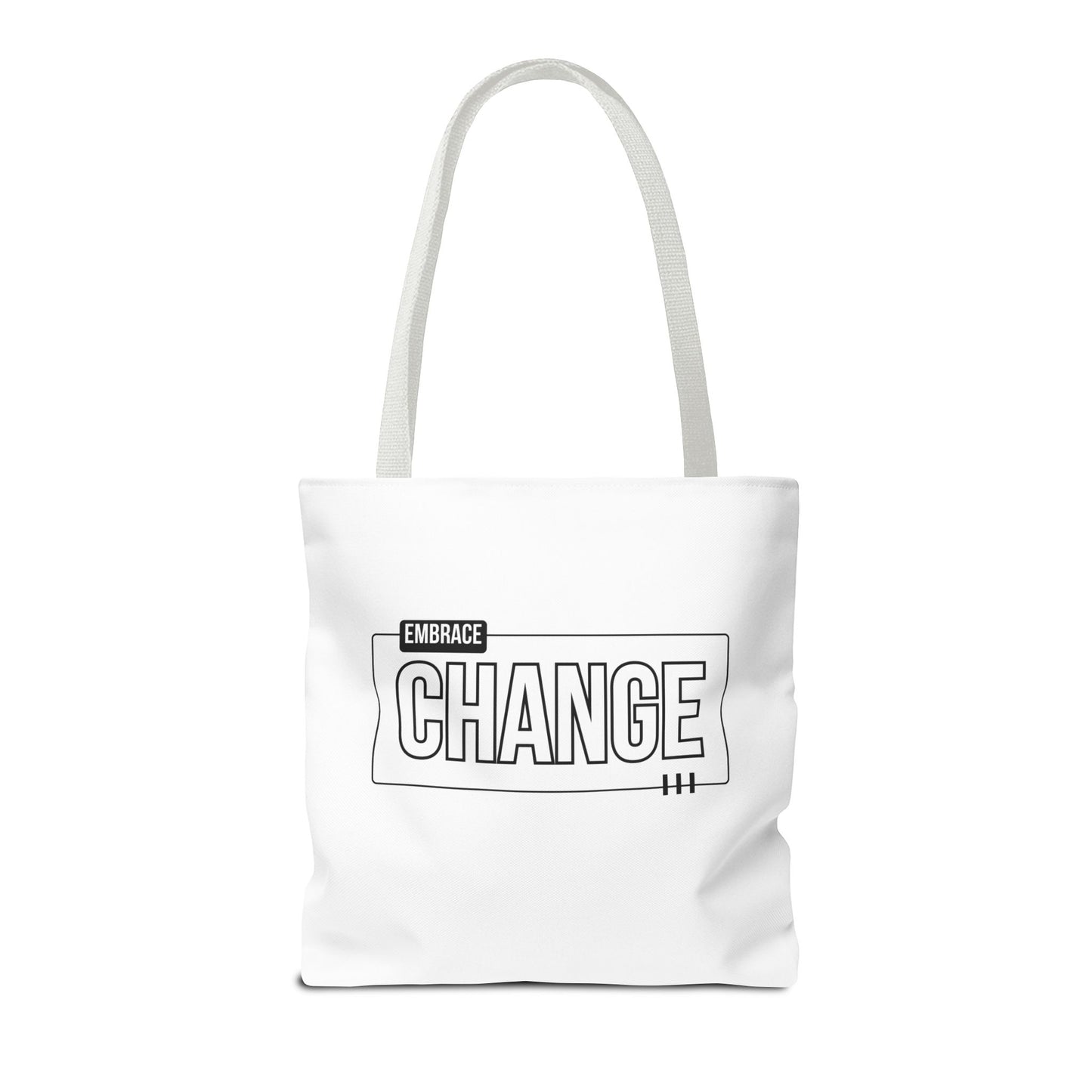 Tote Bag (AOP) - Embrace Change - White