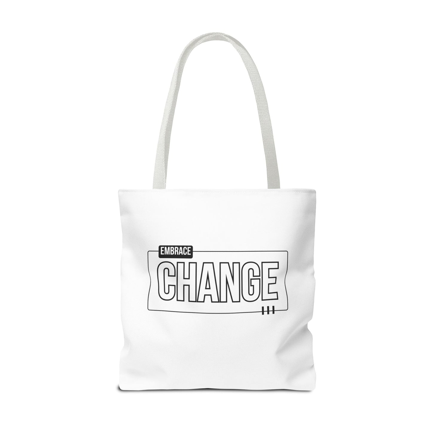 Tote Bag (AOP) - Embrace Change - White