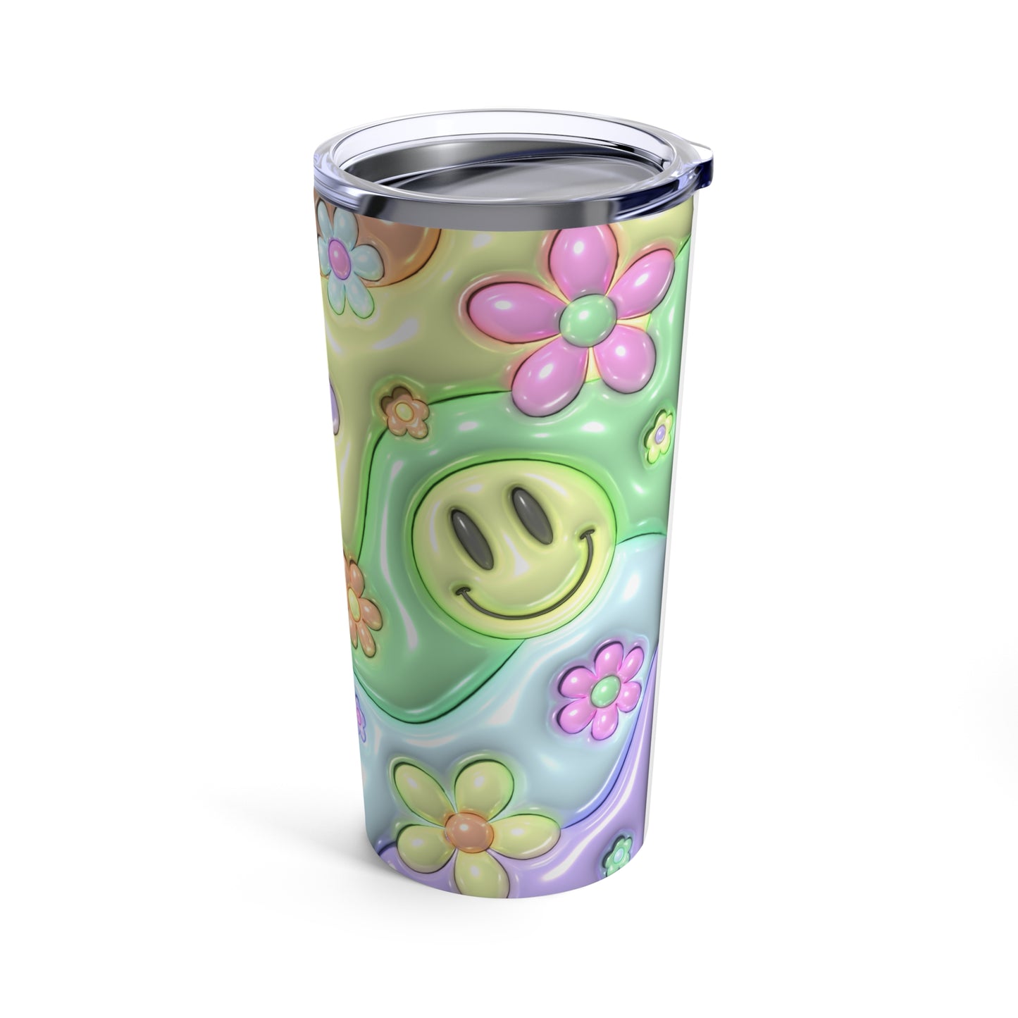 Stainless Steel Tumbler 20oz - INFLATED SMILEY -