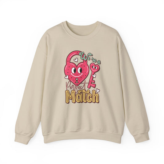 Valentine's - Unisex Heavy Blend™ Crewneck Sweatshirt - We're A Perfect Match