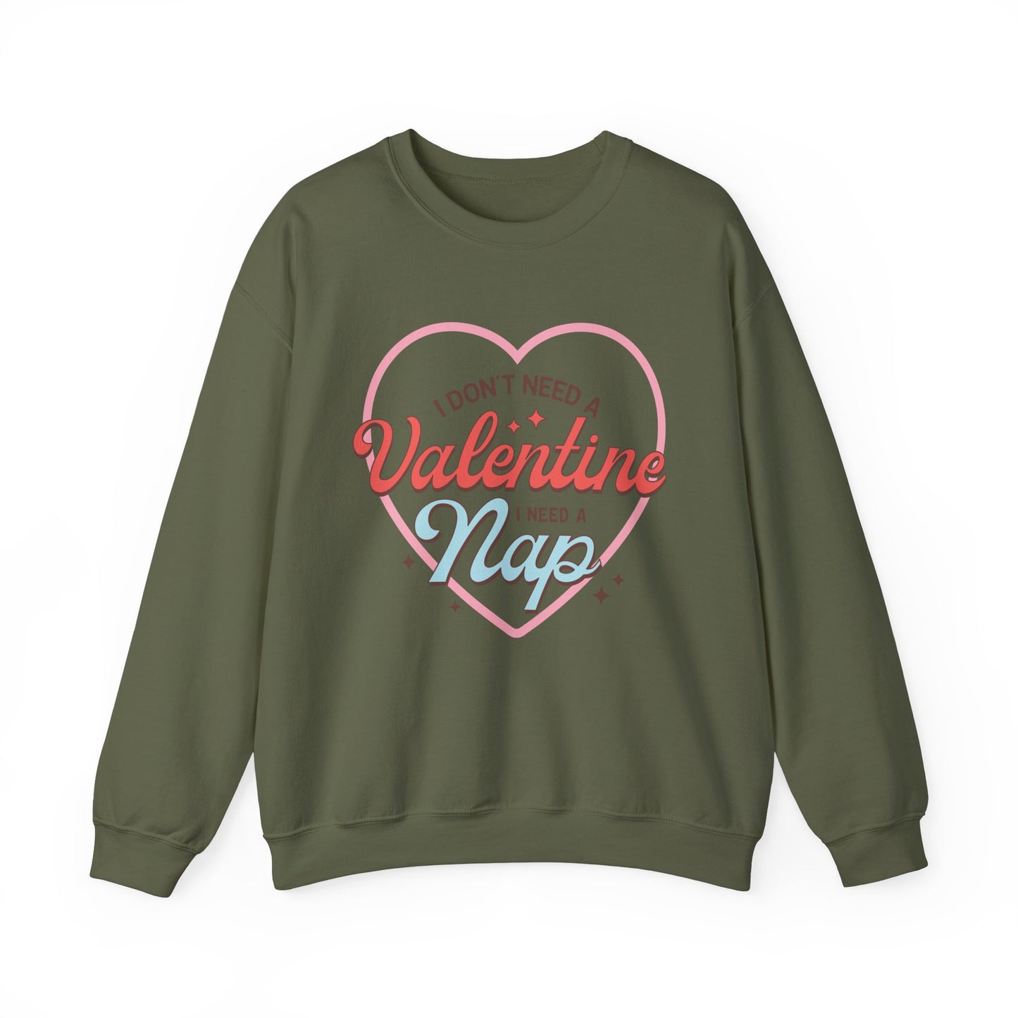 Valentine's - Unisex Heavy Blend™ Crewneck Sweatshirt - Valentine Nap