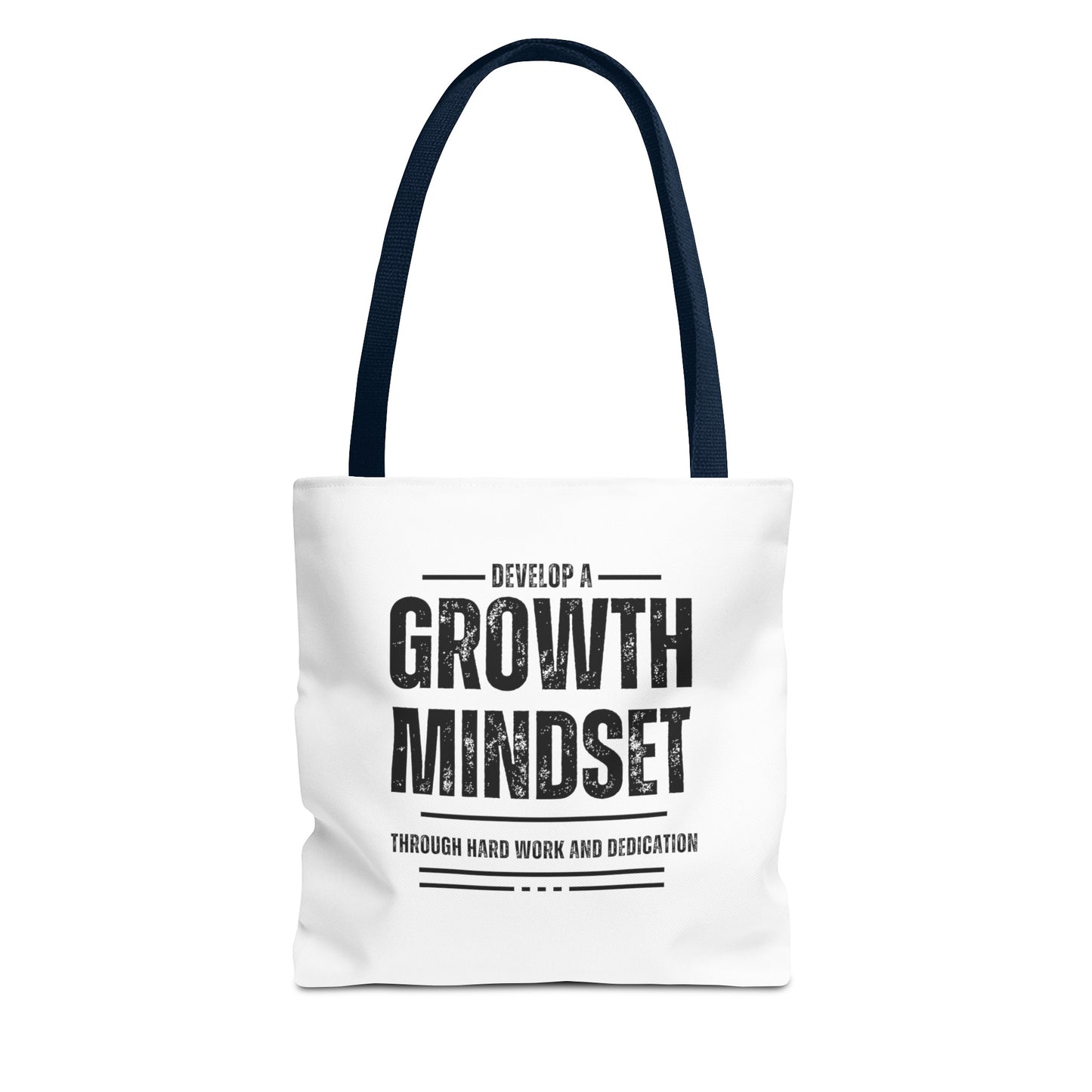 Tote Bag (AOP) - Develop a growth mindset - White