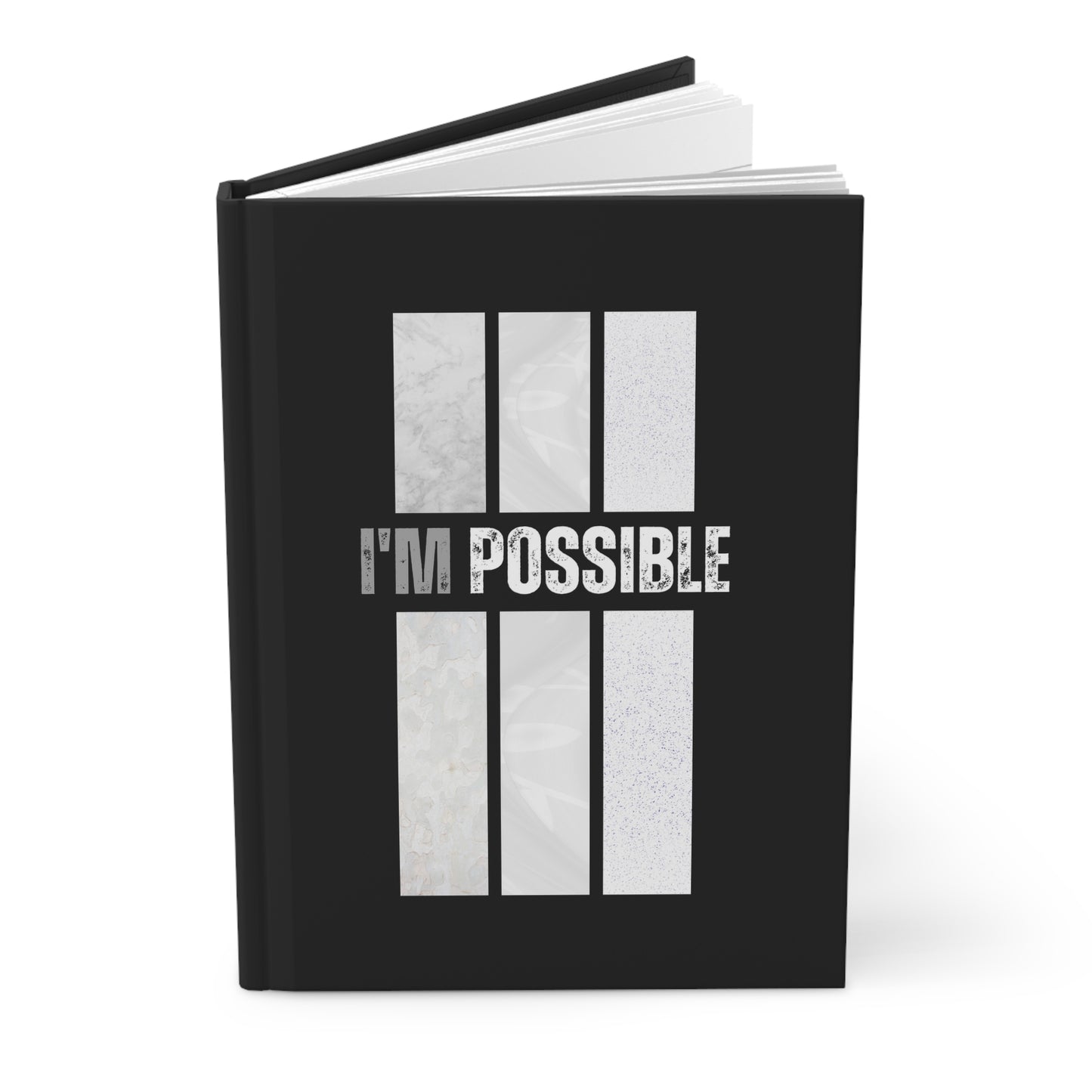 Hardcover Journal Matte -  I'm Possible - Black