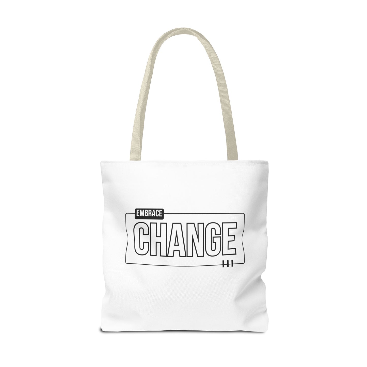 Tote Bag (AOP) - Embrace Change - White