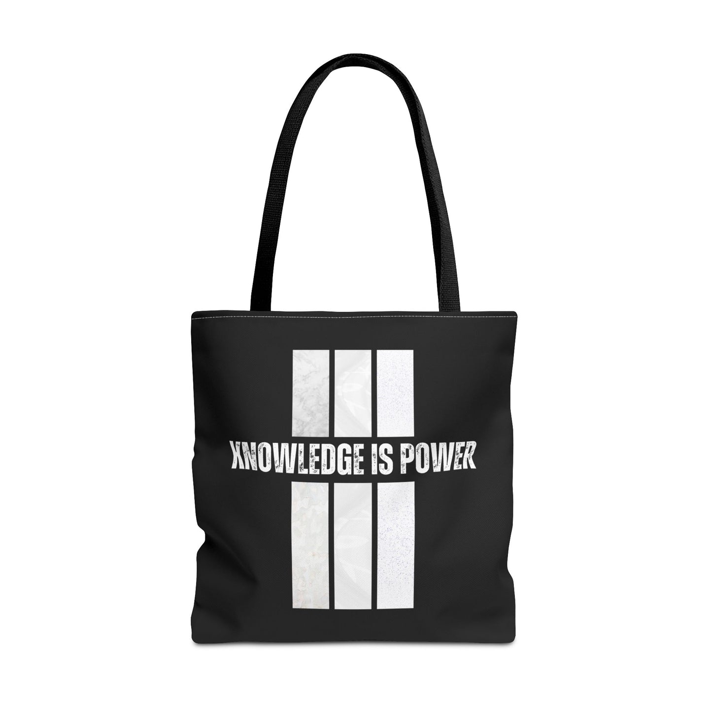 Tote Bag (AOP) - Knowledge Is Power - Black