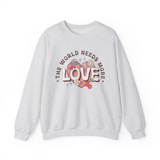 Valentine's - Unisex Heavy Blend™ Crewneck Sweatshirt - The World Needs More Love