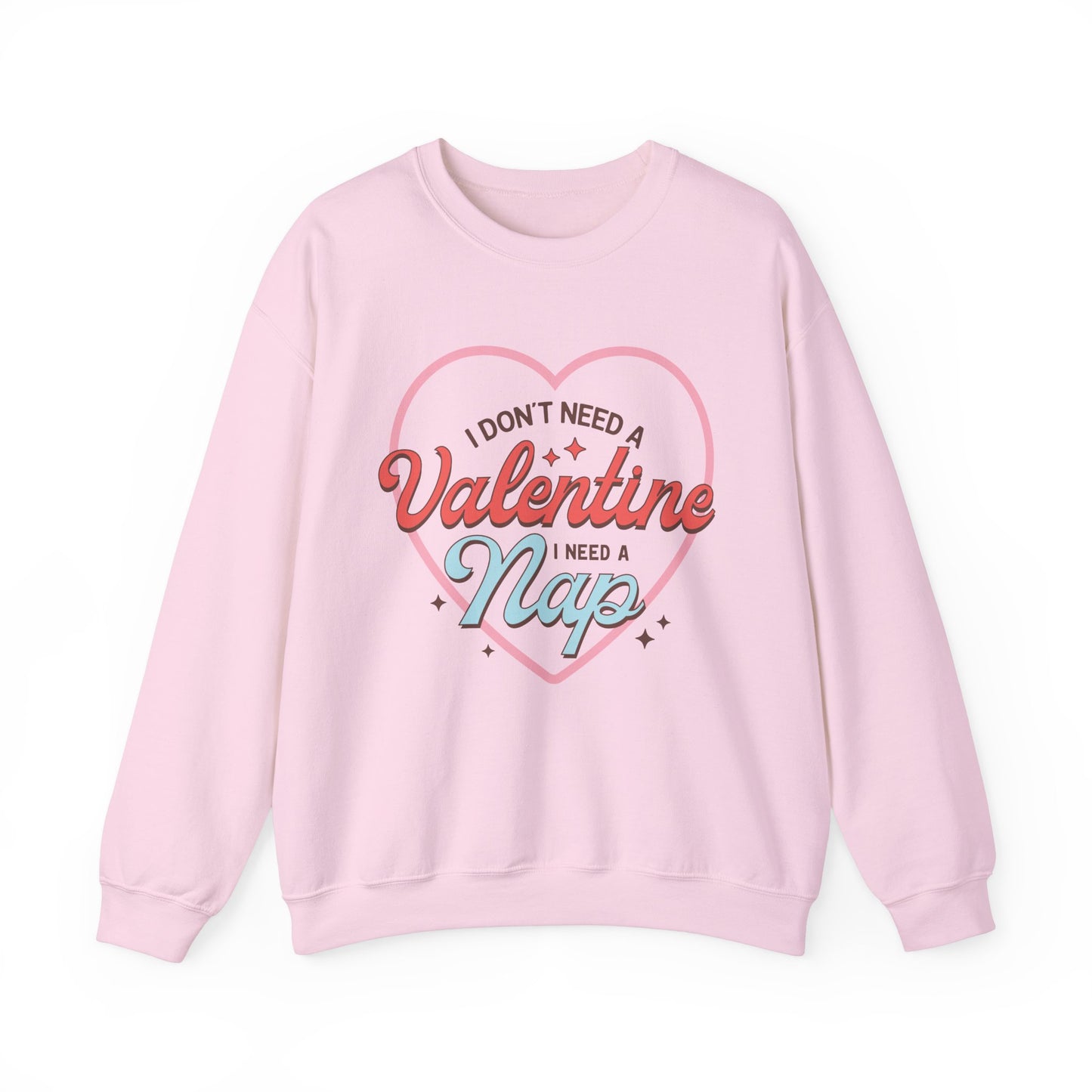 Valentine's - Unisex Heavy Blend™ Crewneck Sweatshirt - Valentine Nap